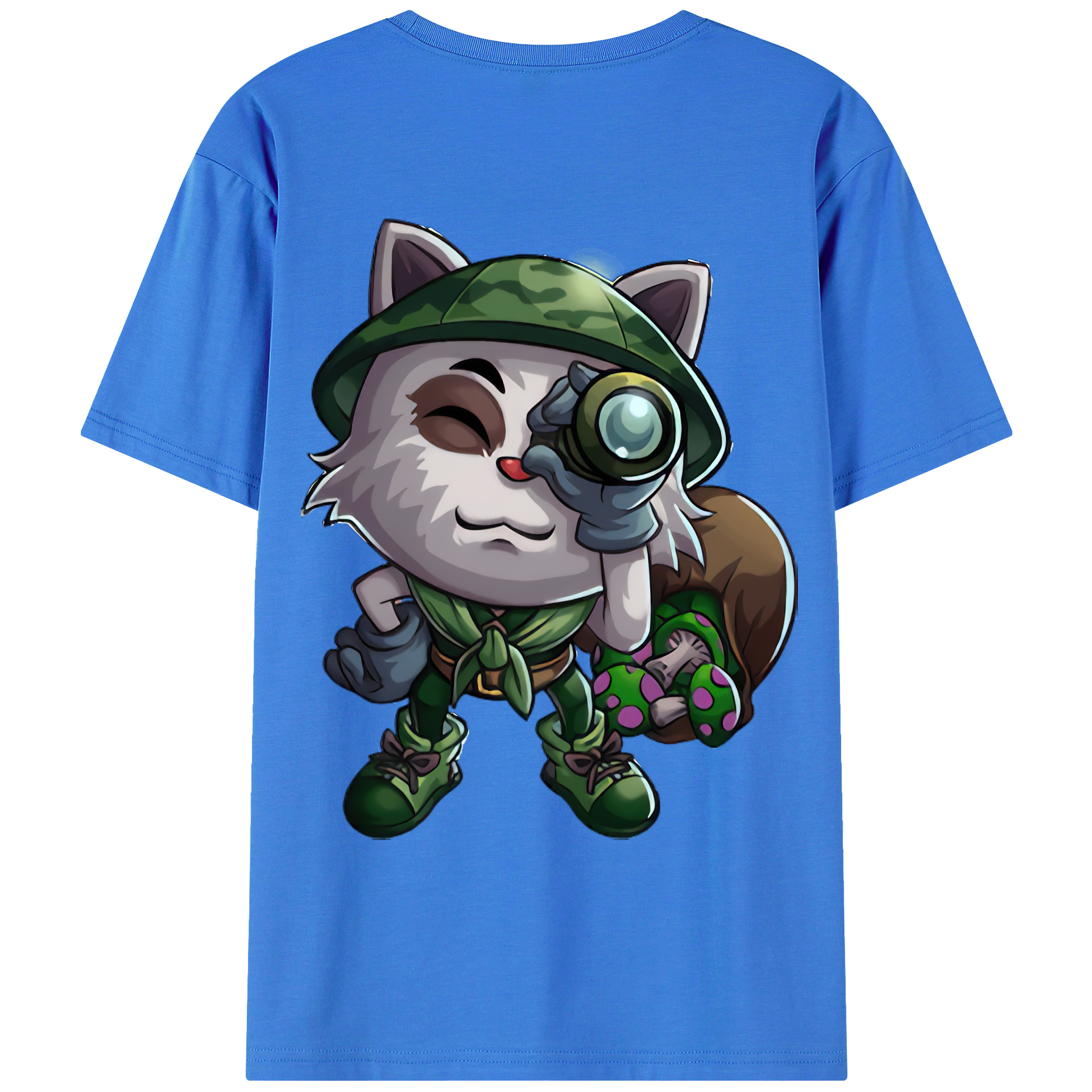 （画像用） リーグ・オブ・レジェンド League of Legends LOL 綿100％ メンズ半袖Tシャツ（バックプリント） 通気性