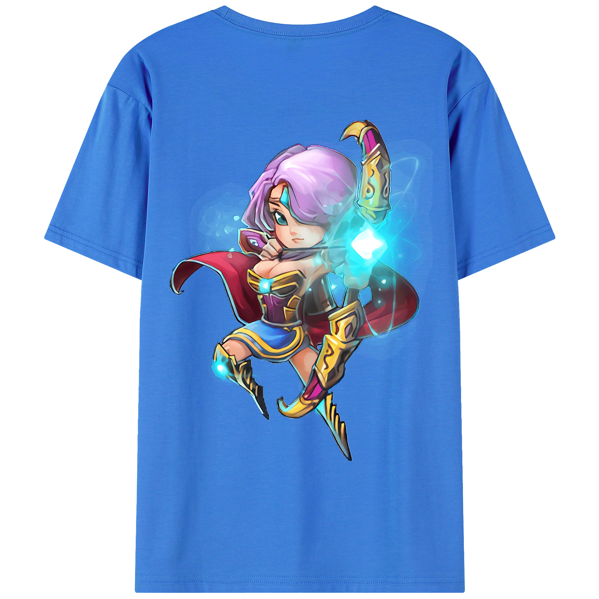 （画像用） リーグ・オブ・レジェンド League of Legends LOL 綿100％ メンズ半袖Tシャツ（バックプリント） 通気性