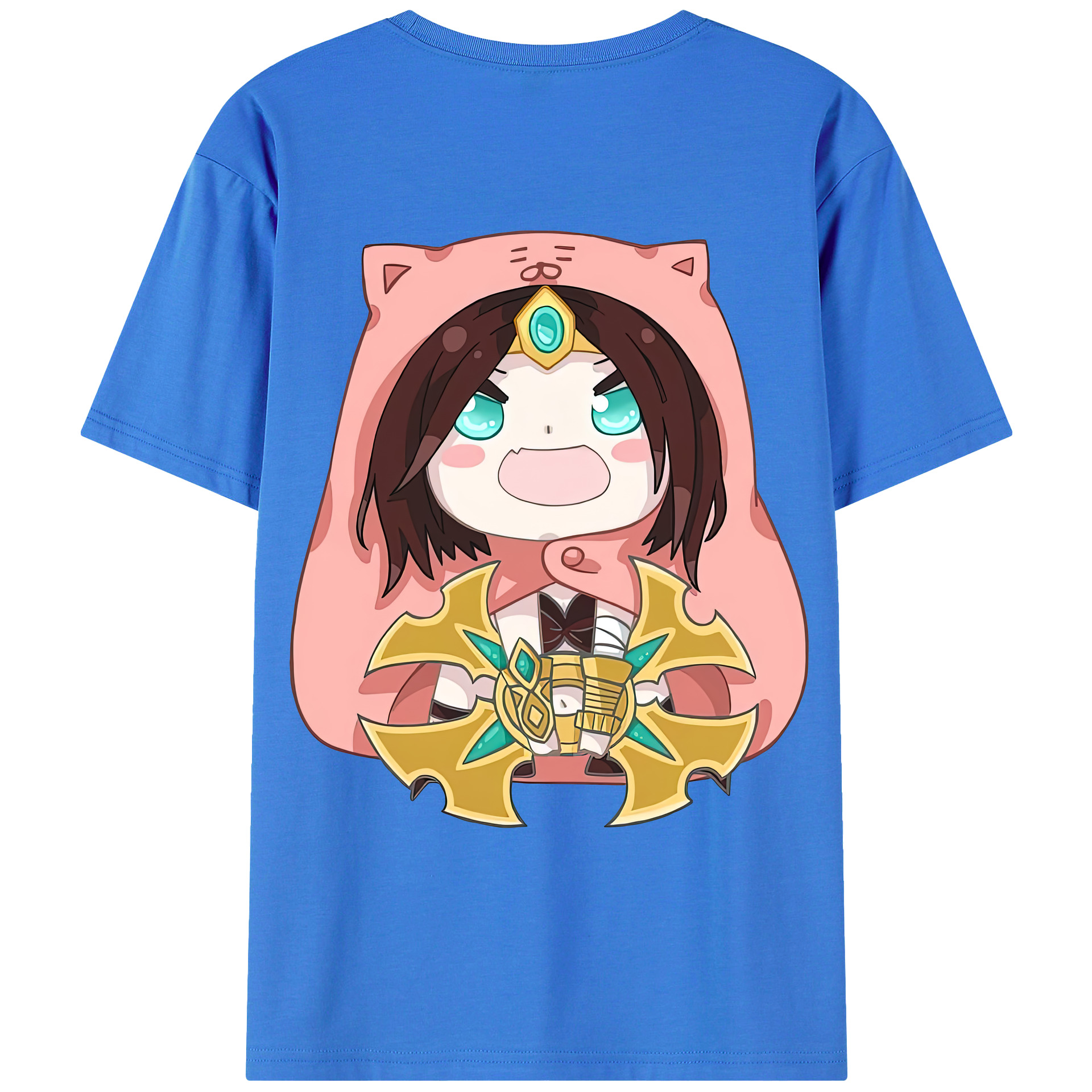 （画像用） リーグ・オブ・レジェンド League of Legends LOL 綿100％ メンズ半袖Tシャツ（バックプリント） 通気性