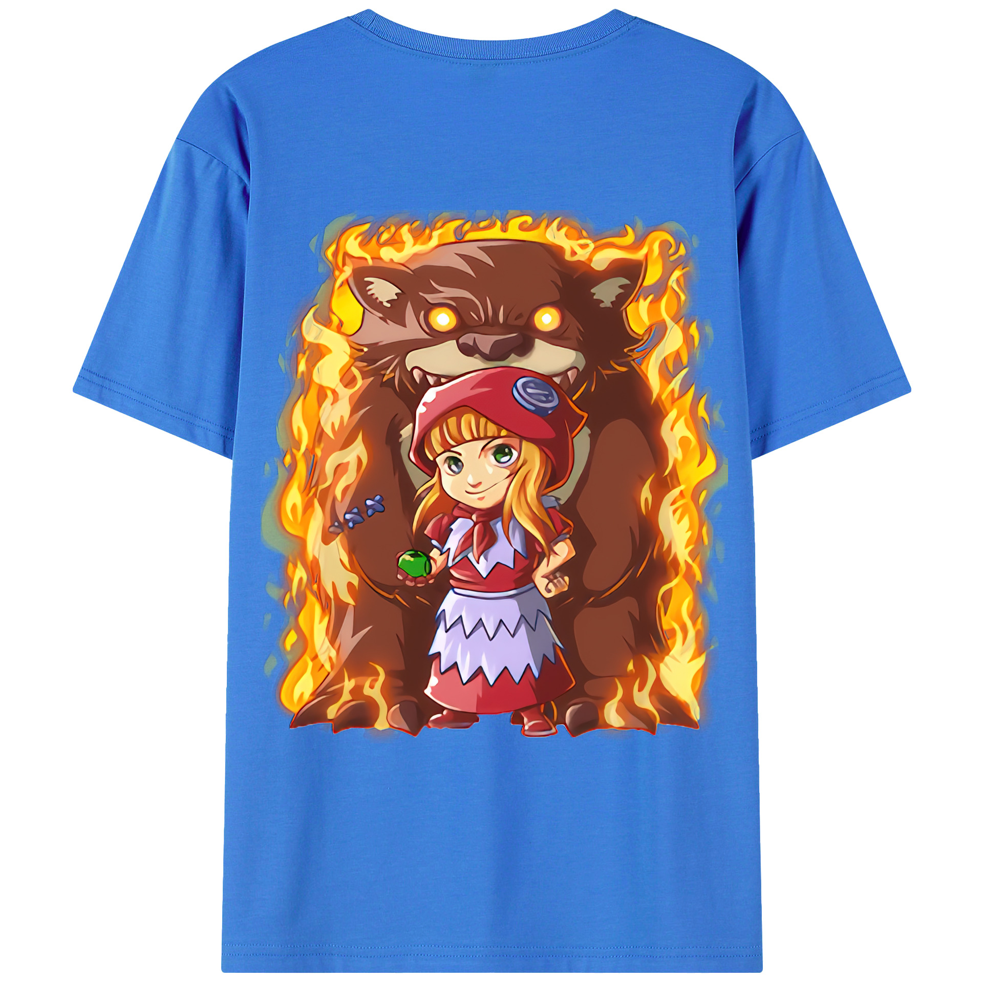 （画像用） リーグ・オブ・レジェンド League of Legends LOL 綿100％ メンズ半袖Tシャツ（バックプリント） 通気性