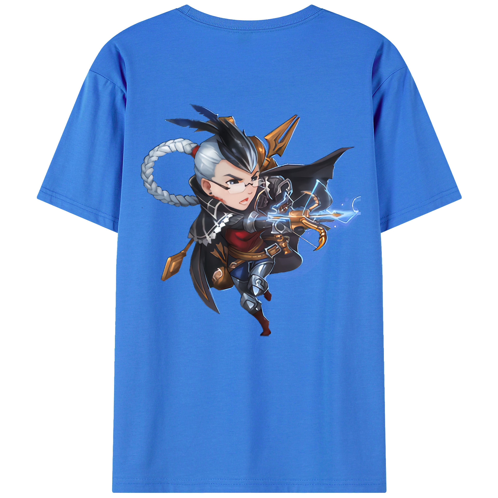 （画像用） リーグ・オブ・レジェンド League of Legends LOL 綿100％ メンズ半袖Tシャツ（バックプリント） 通気性