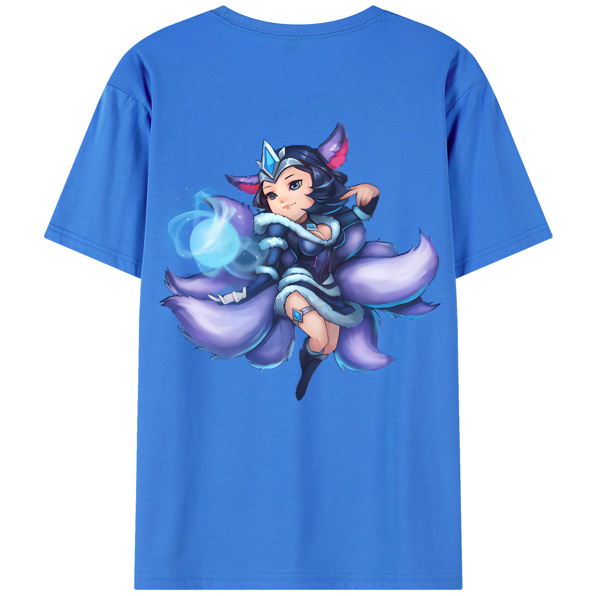 （画像用） リーグ・オブ・レジェンド League of Legends LOL 綿100％ メンズ半袖Tシャツ（バックプリント） 通気性