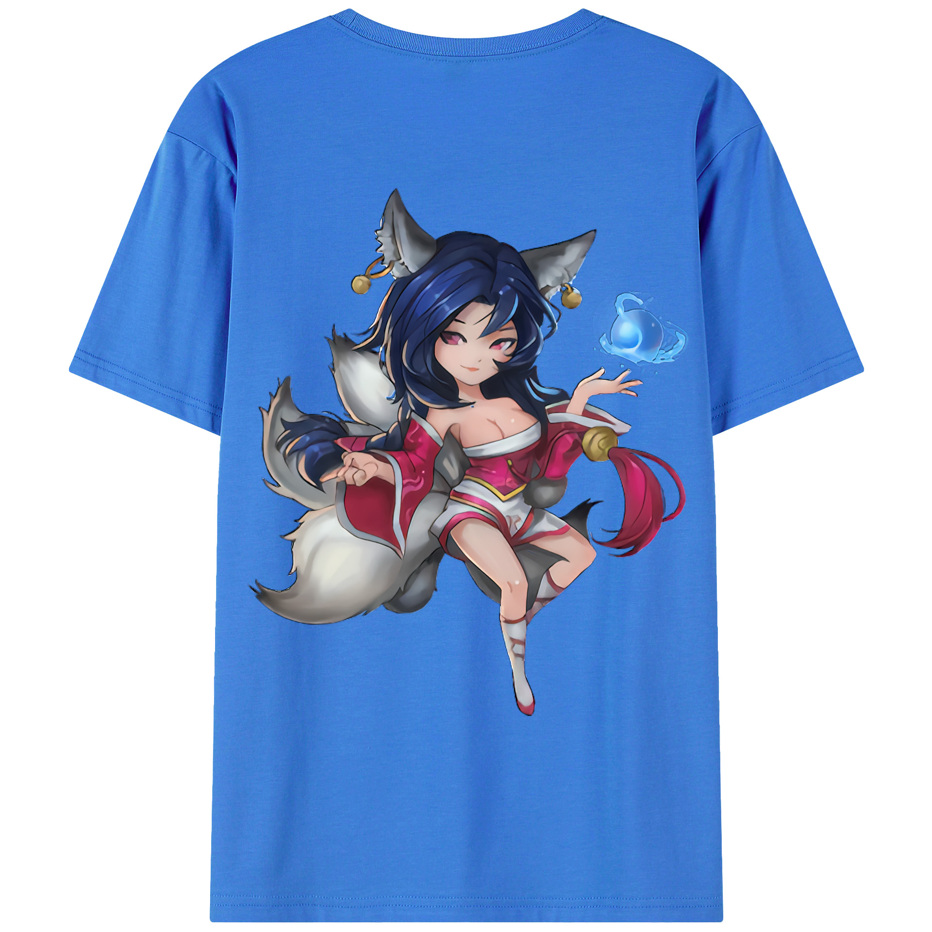 （画像用） リーグ・オブ・レジェンド League of Legends LOL 綿100％ メンズ半袖Tシャツ（バックプリント） 通気性
