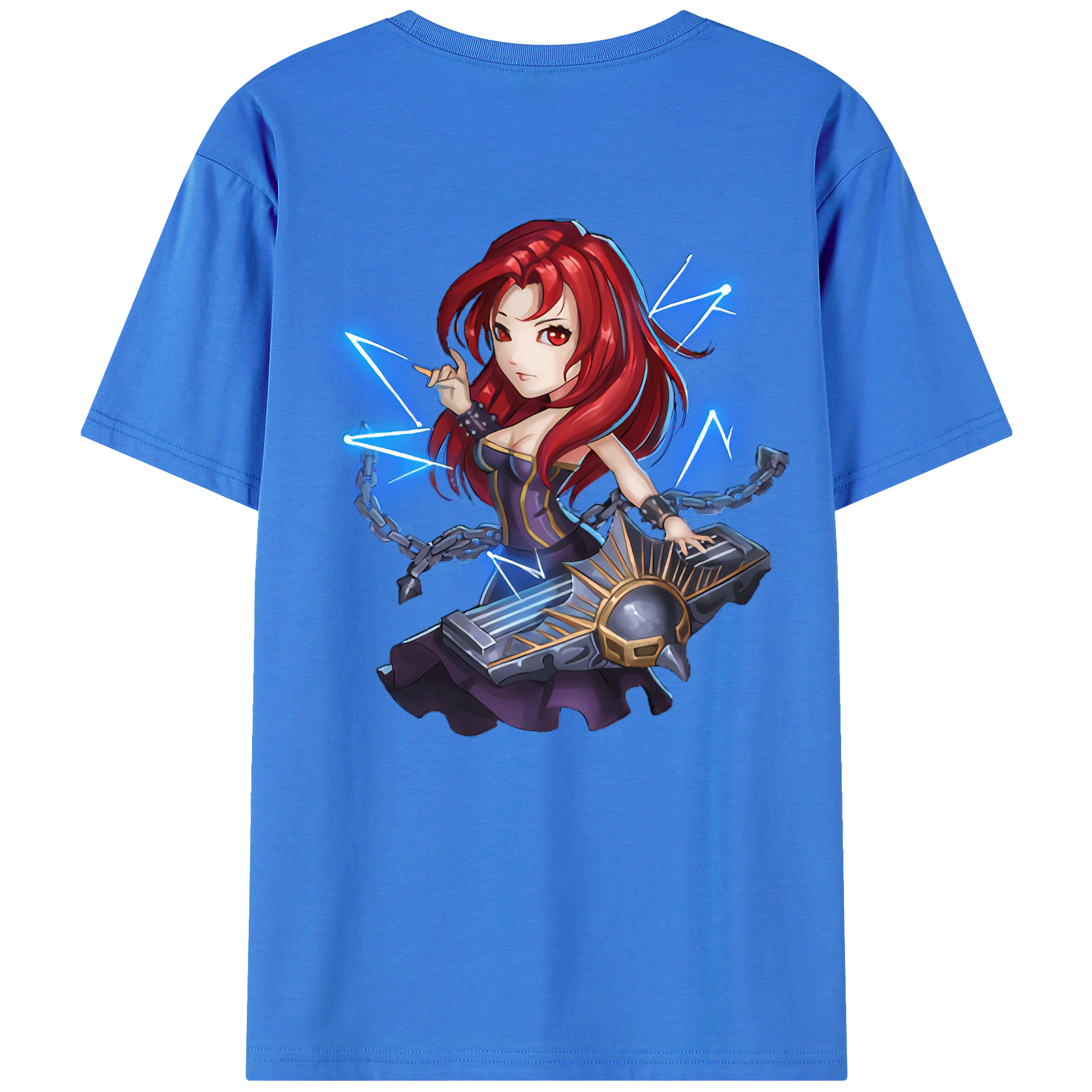 （画像用） リーグ・オブ・レジェンド League of Legends LOL 綿100％ メンズ半袖Tシャツ（バックプリント） 通気性
