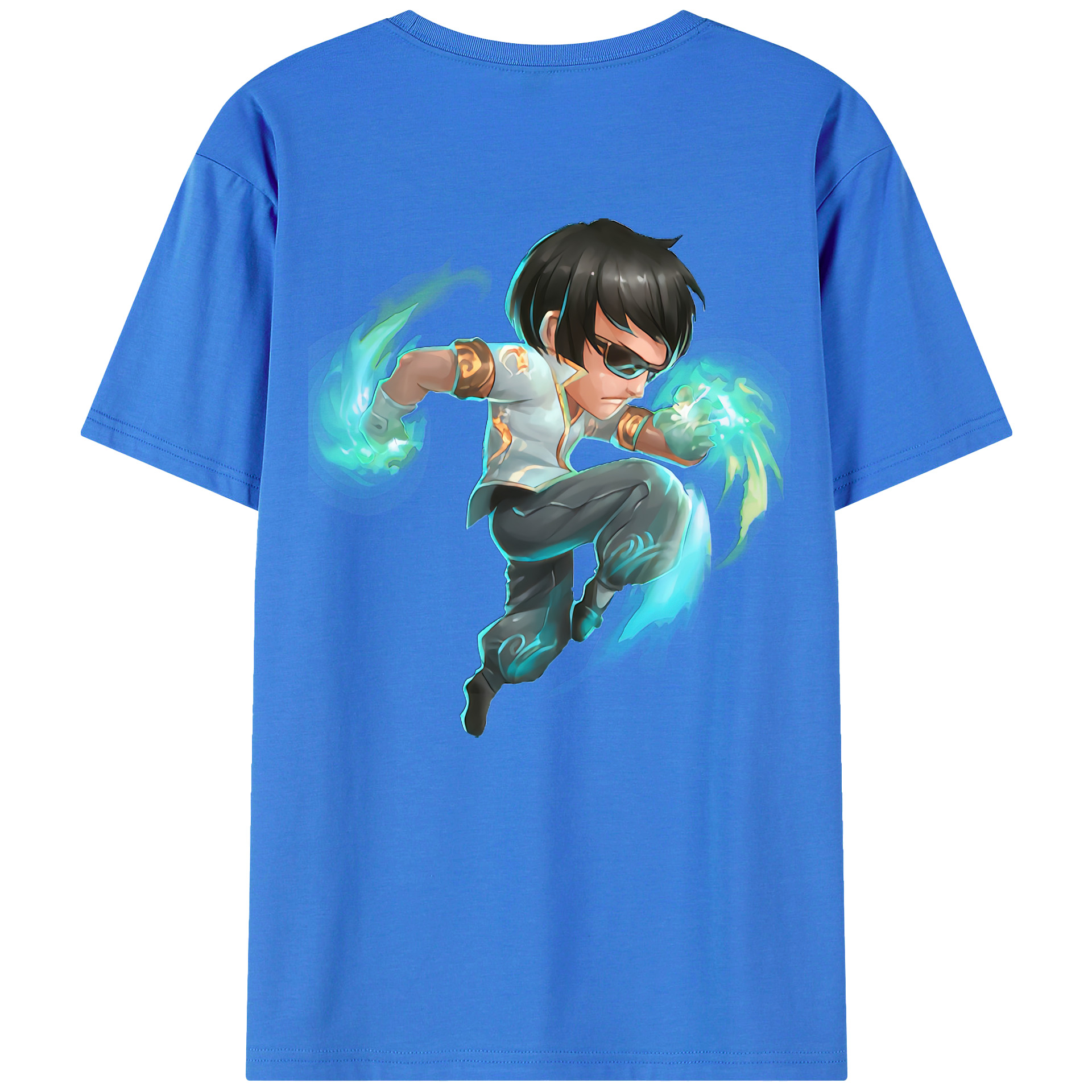 （画像用） リーグ・オブ・レジェンド League of Legends LOL 綿100％ メンズ半袖Tシャツ（バックプリント） 通気性