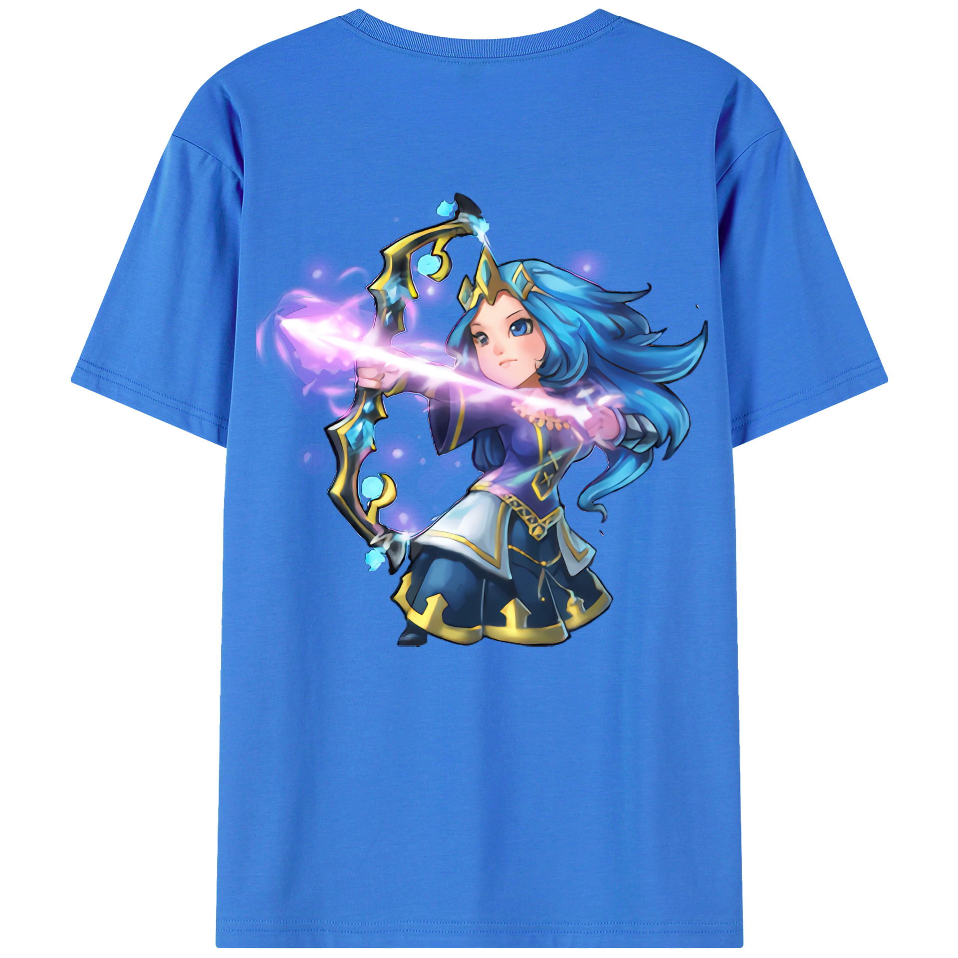 （画像用） リーグ・オブ・レジェンド League of Legends LOL 綿100％ メンズ半袖Tシャツ（バックプリント） 通気性