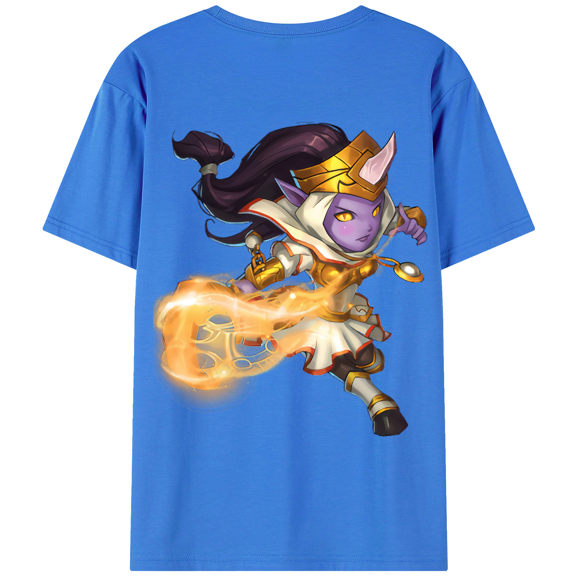 （画像用） リーグ・オブ・レジェンド League of Legends LOL 綿100％ メンズ半袖Tシャツ（バックプリント） 通気性