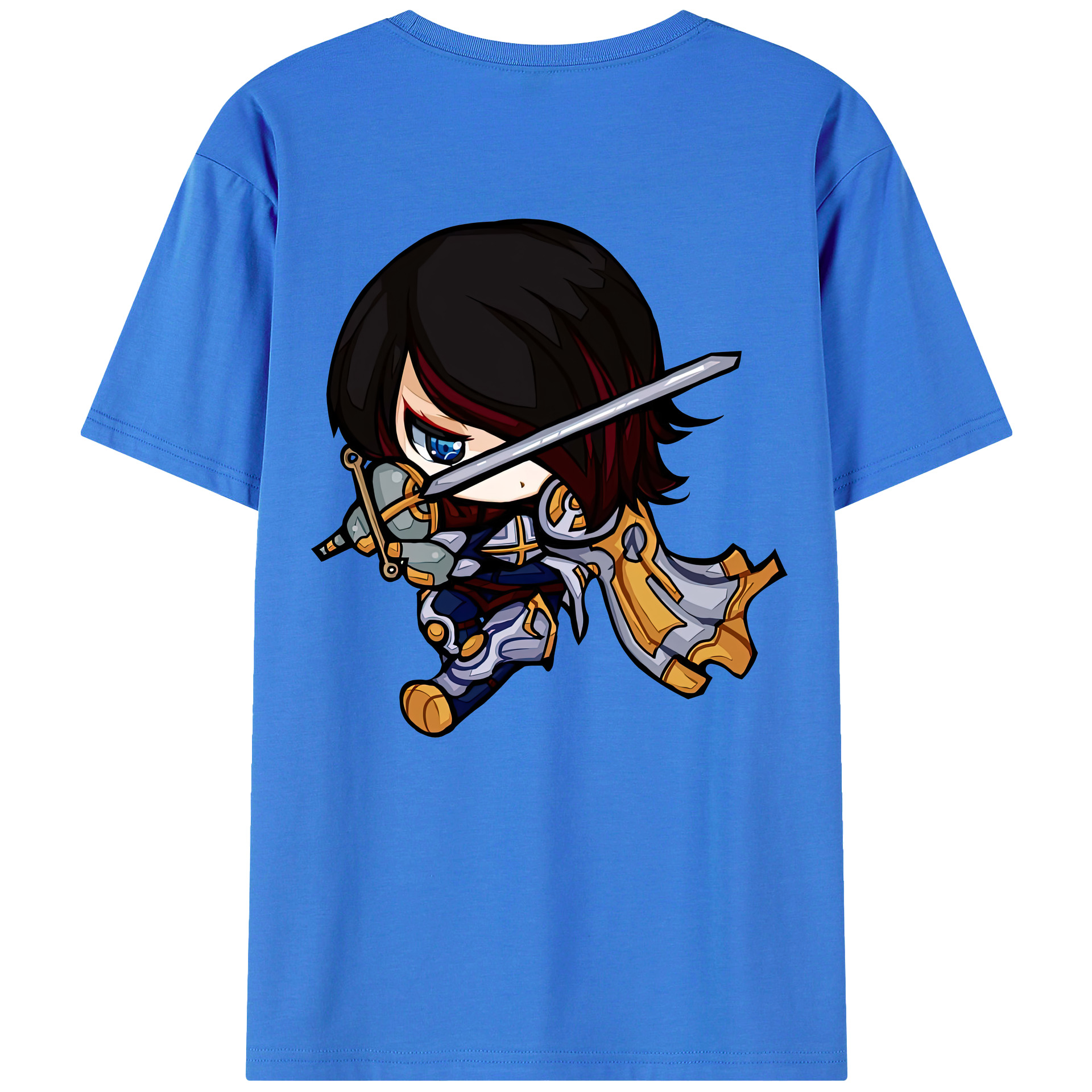 リーグ・オブ・レジェンド League of Legends LOL 綿100％ メンズ半袖Tシャツ（バックプリント） 通気性