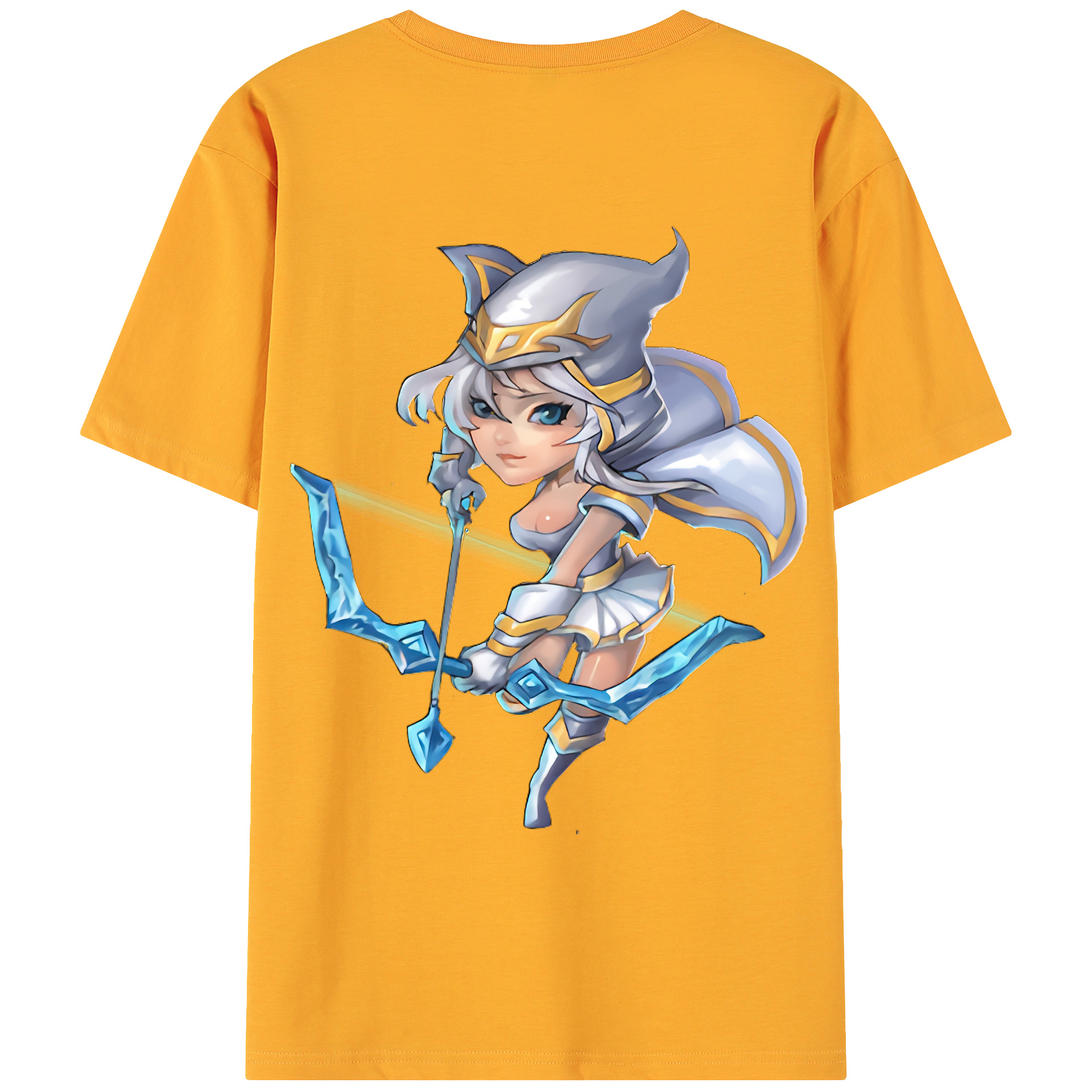 （画像用） リーグ・オブ・レジェンド League of Legends LOL 綿100％ メンズ半袖Tシャツ（バックプリント） 通気性