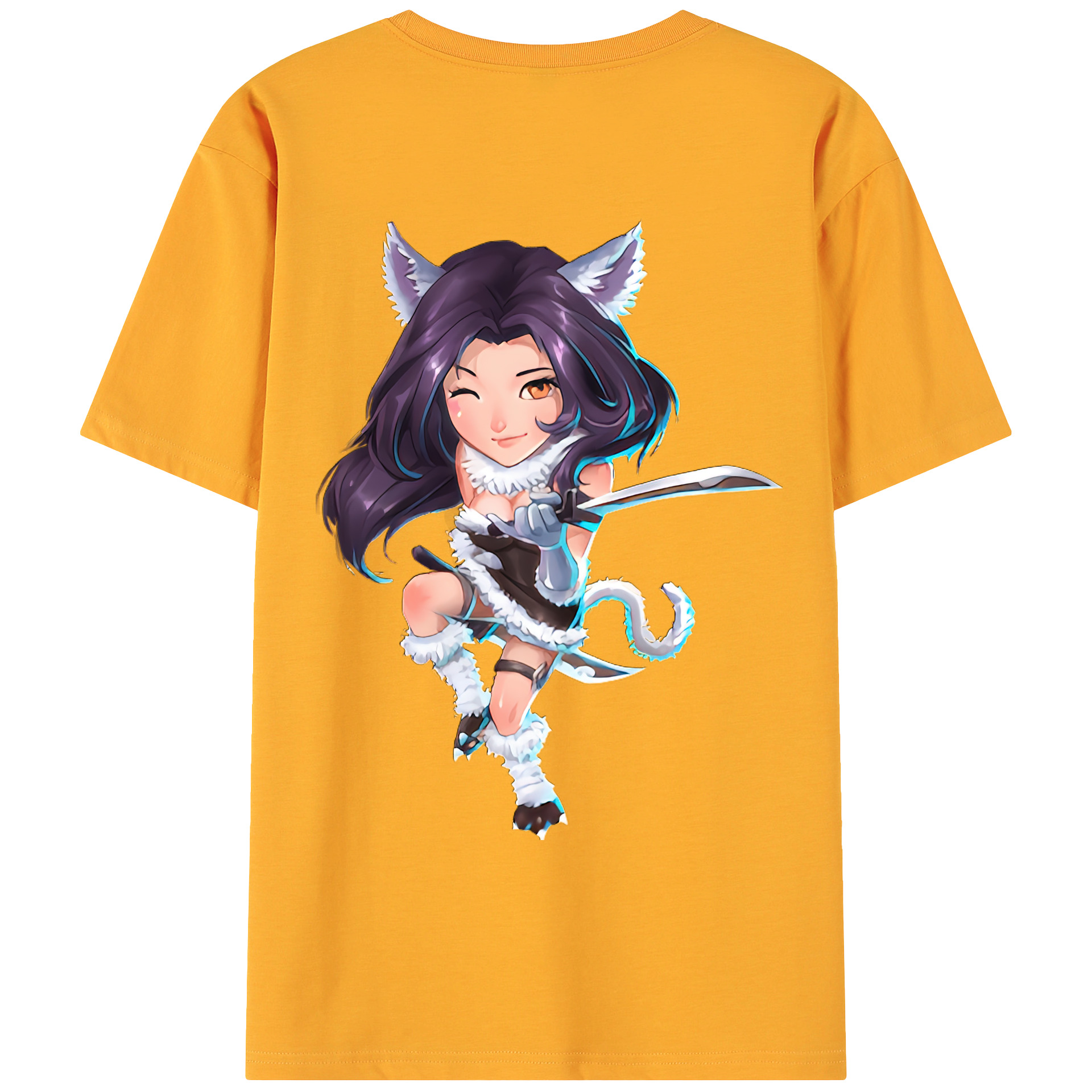 （画像用） リーグ・オブ・レジェンド League of Legends LOL 綿100％ メンズ半袖Tシャツ（バックプリント） 通気性