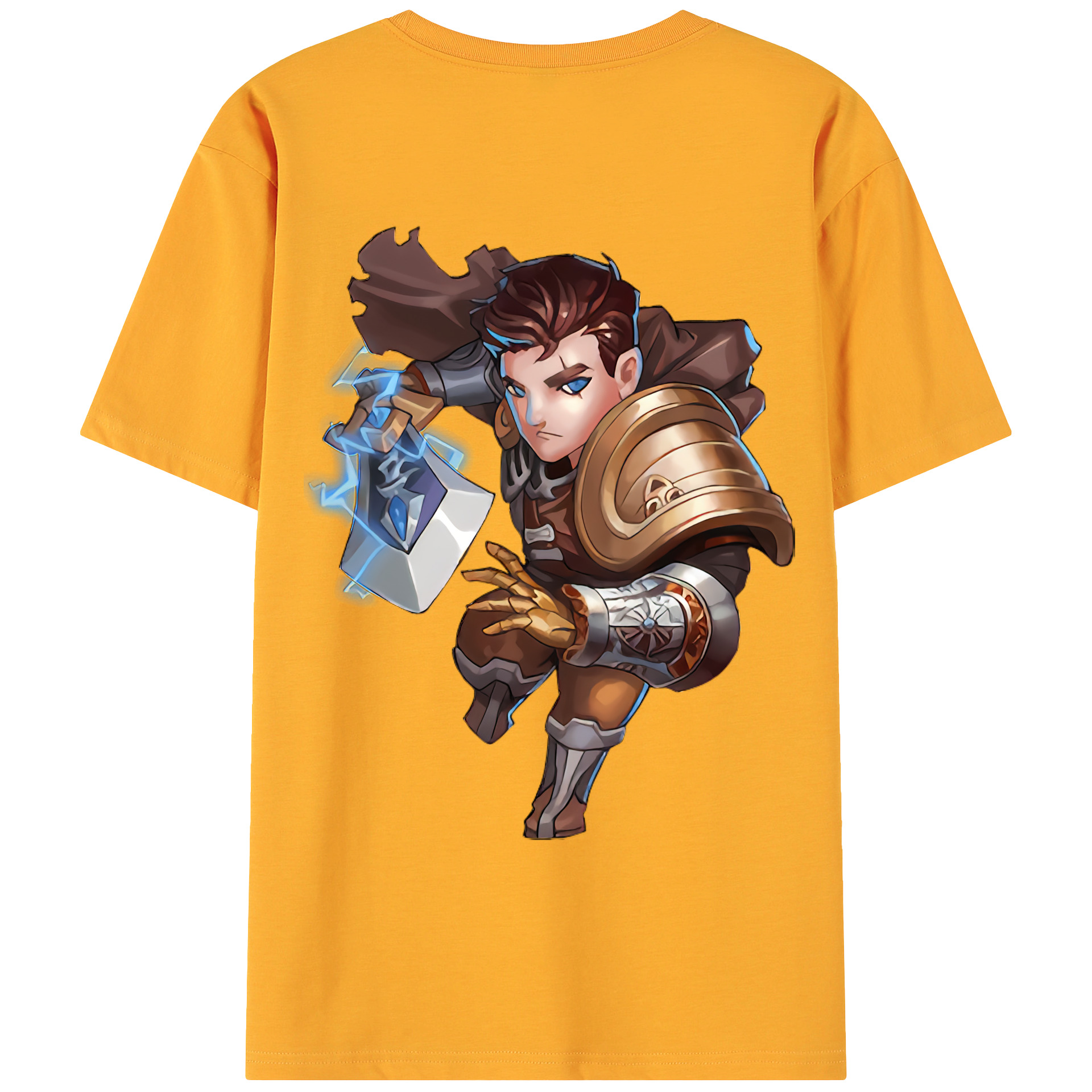 （画像用） リーグ・オブ・レジェンド League of Legends LOL 綿100％ メンズ半袖Tシャツ（バックプリント） 通気性