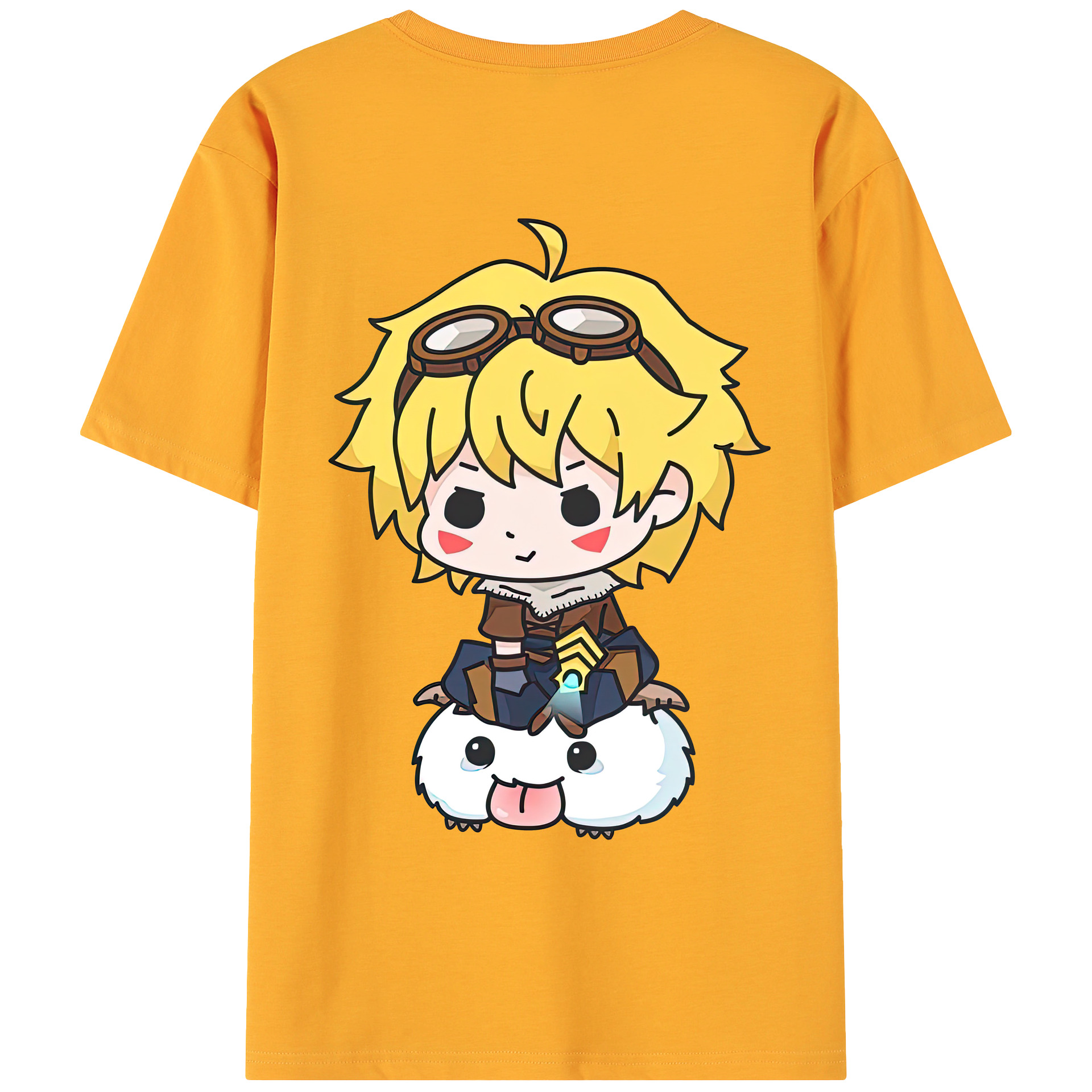 リーグ・オブ・レジェンド League of Legends LOL 綿100％ メンズ半袖Tシャツ（バックプリント） 通気性