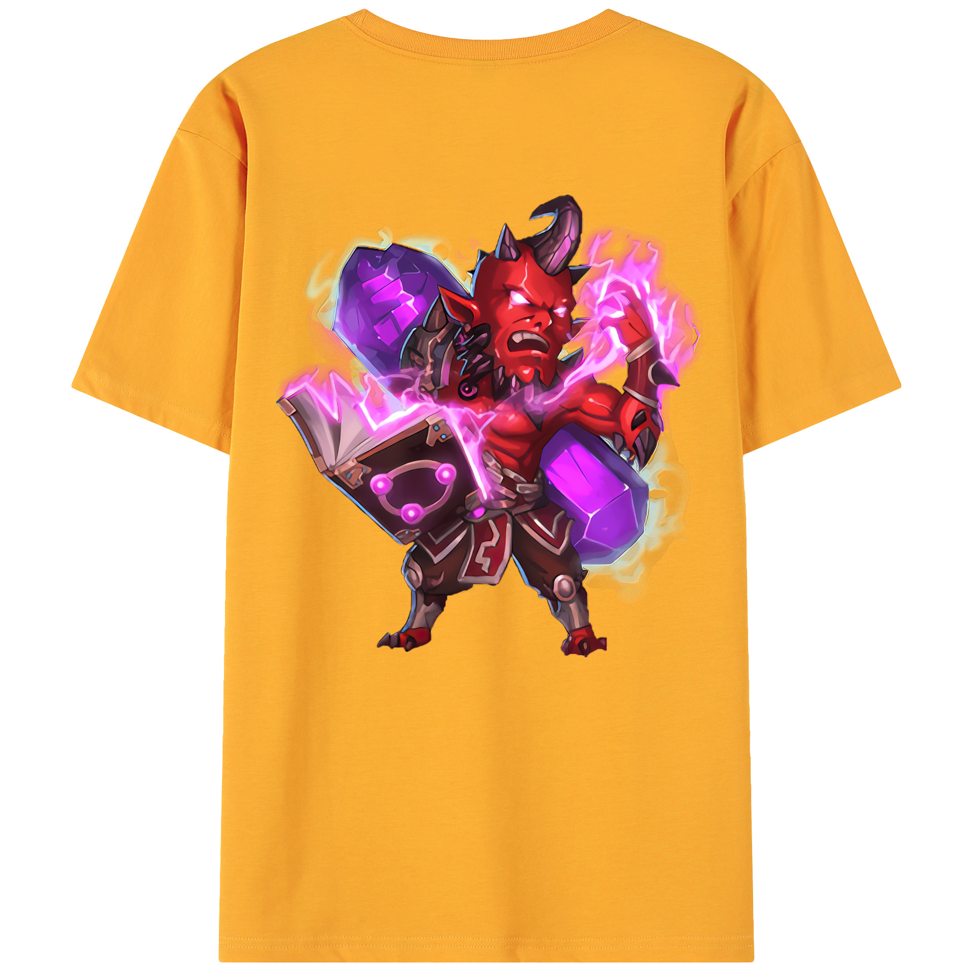 （画像用） リーグ・オブ・レジェンド League of Legends LOL 綿100％ メンズ半袖Tシャツ（バックプリント） 通気性