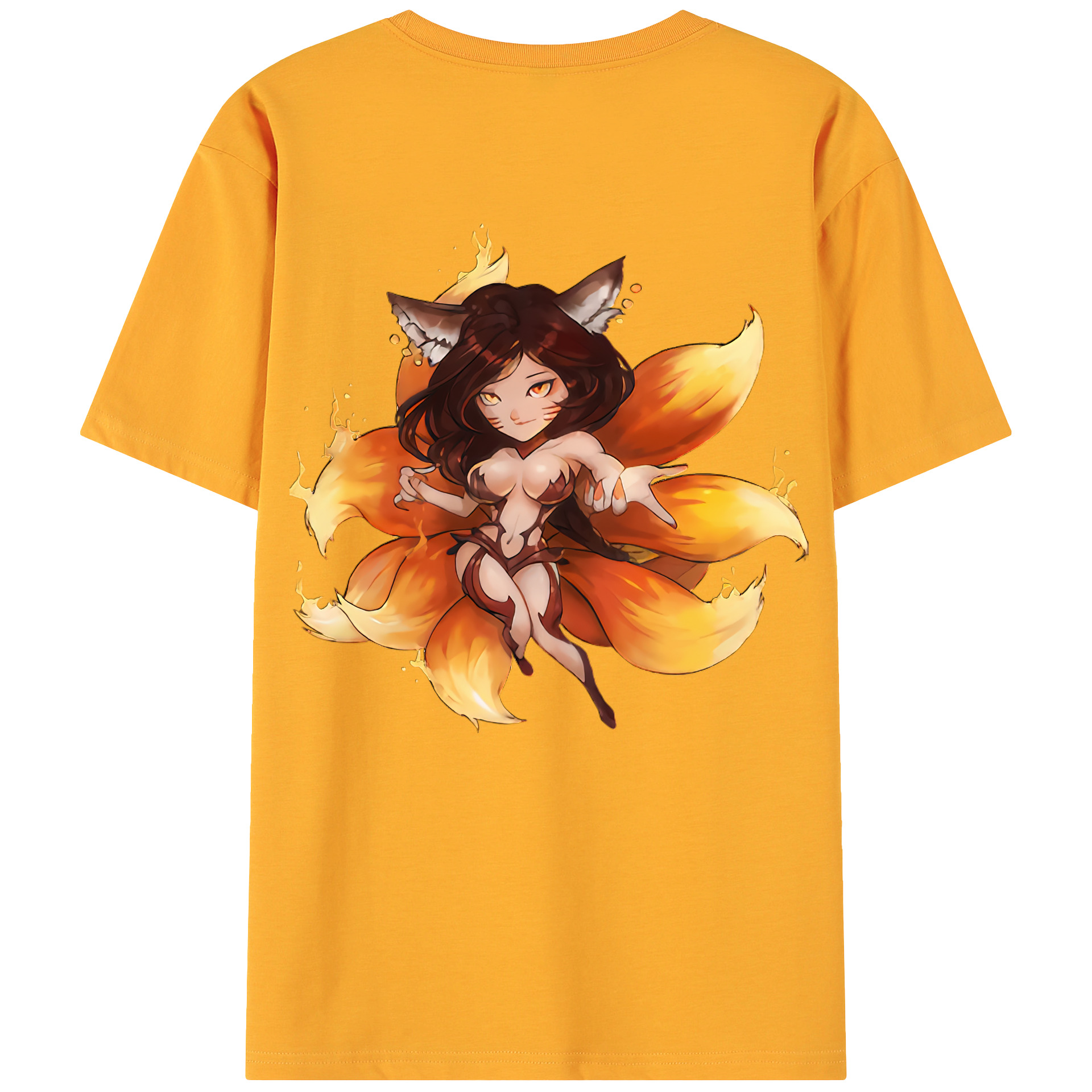 （画像用） リーグ・オブ・レジェンド League of Legends LOL 綿100％ メンズ半袖Tシャツ（バックプリント） 通気性