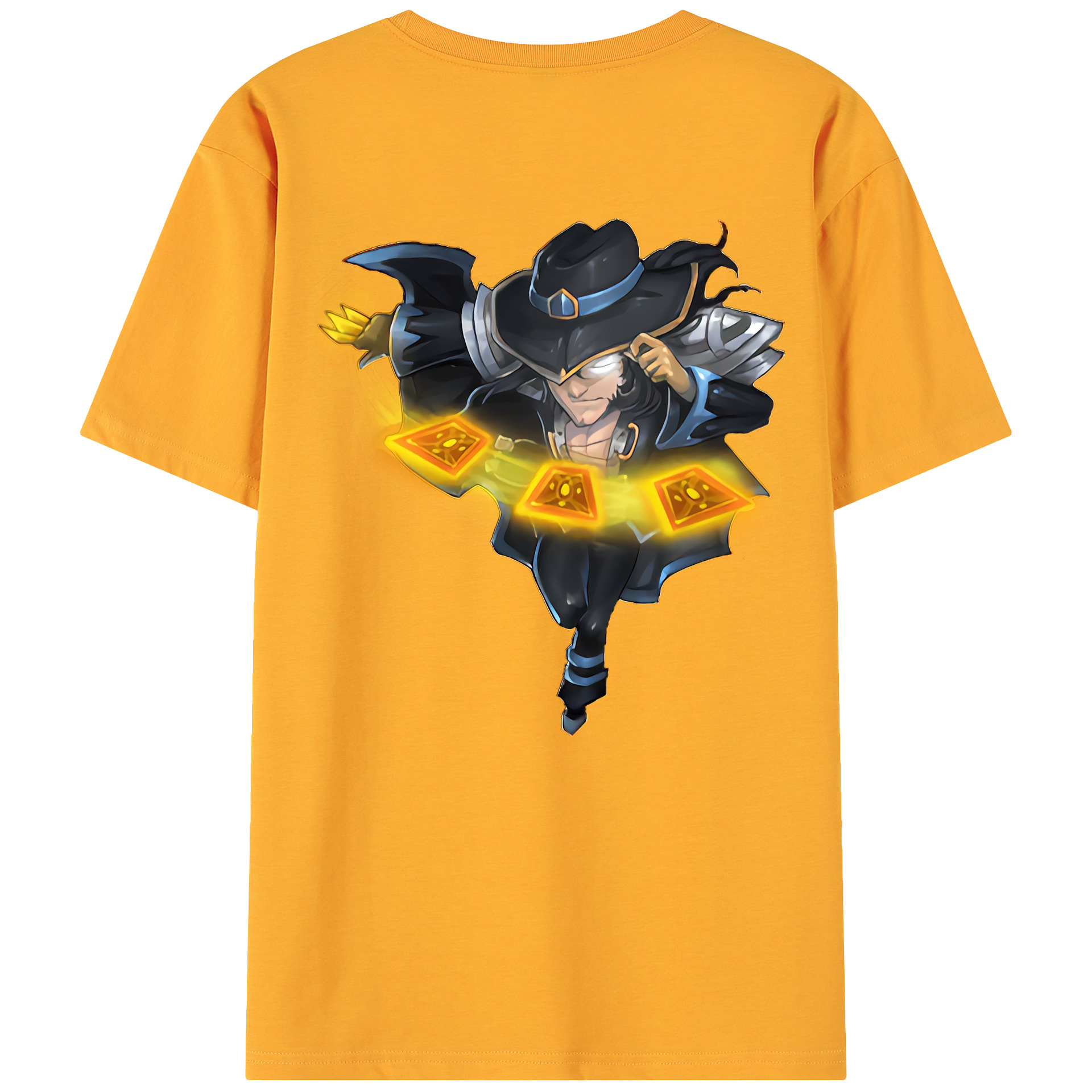 （画像用） リーグ・オブ・レジェンド League of Legends LOL 綿100％ メンズ半袖Tシャツ（バックプリント） 通気性