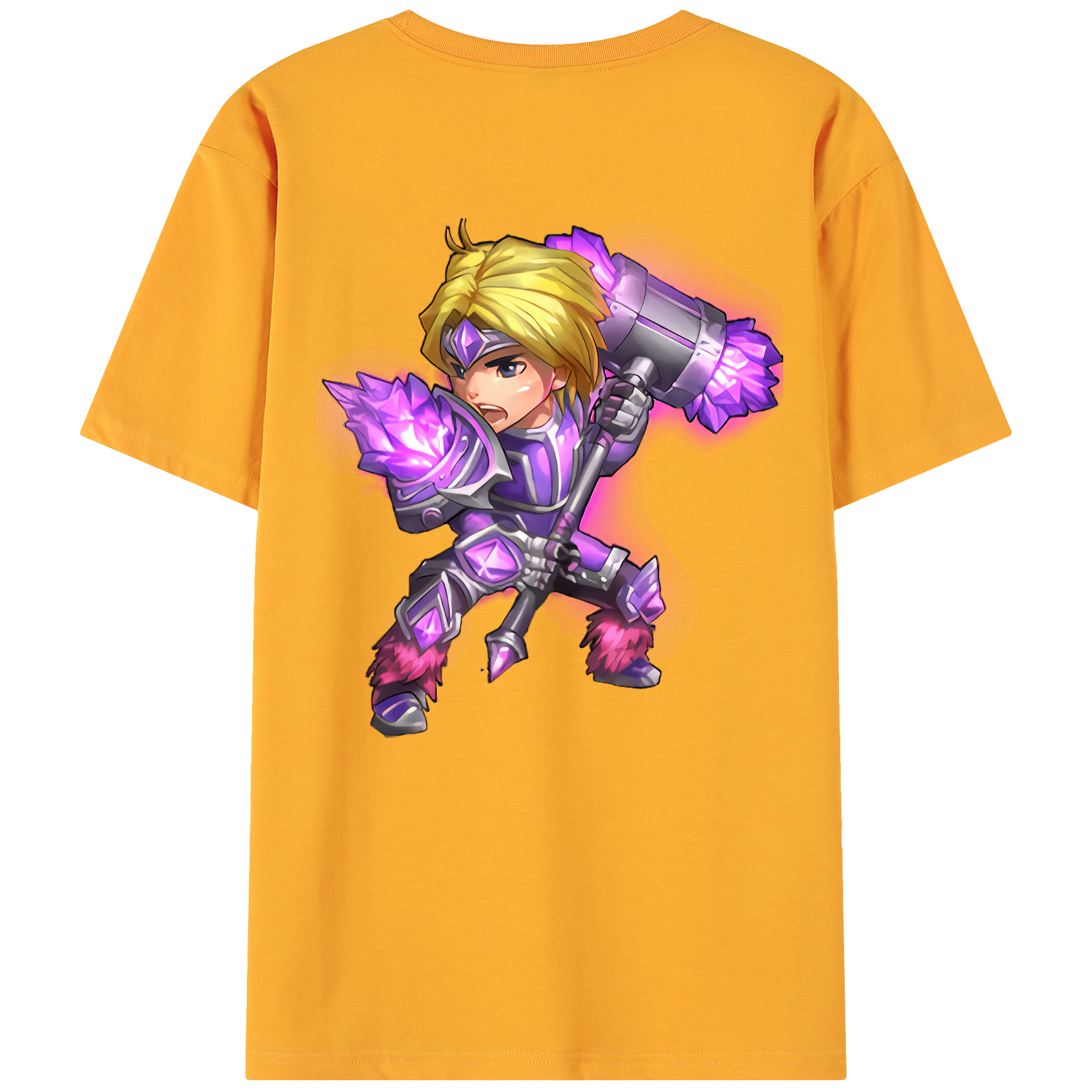 （画像用） リーグ・オブ・レジェンド League of Legends LOL 綿100％ メンズ半袖Tシャツ（バックプリント） 通気性