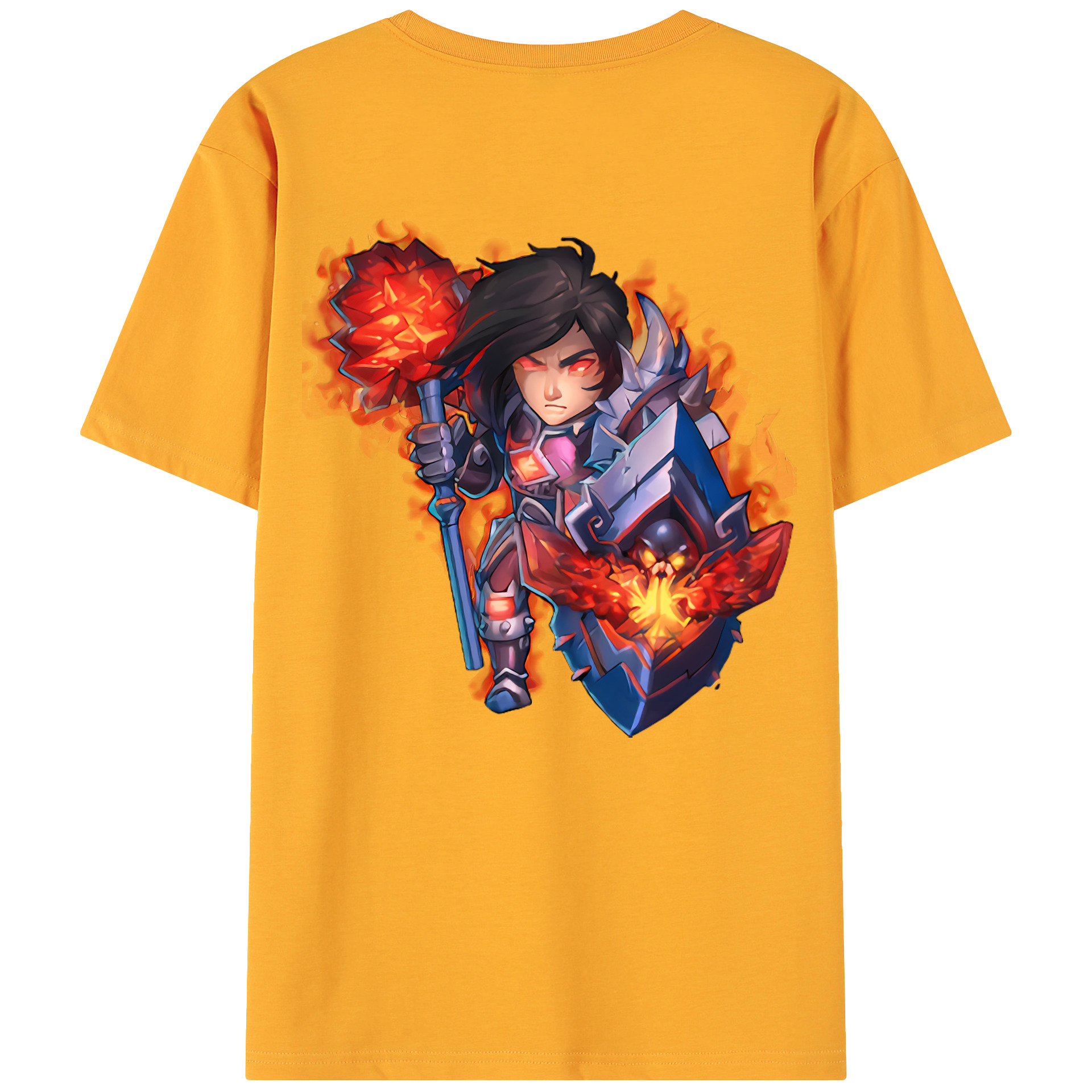 （画像用） リーグ・オブ・レジェンド League of Legends LOL 綿100％ メンズ半袖Tシャツ（バックプリント） 通気性