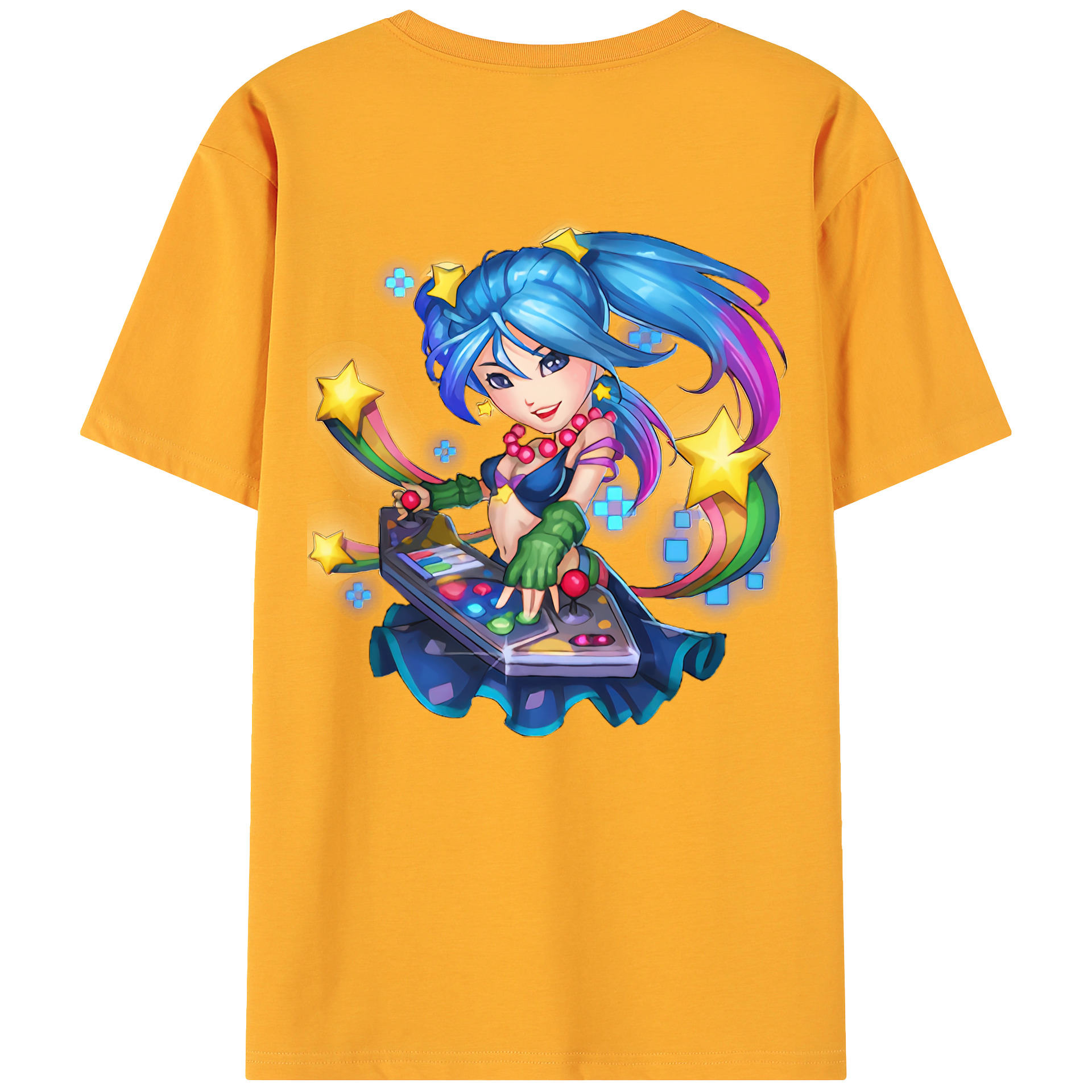 （画像用） リーグ・オブ・レジェンド League of Legends LOL 綿100％ メンズ半袖Tシャツ（バックプリント） 通気性