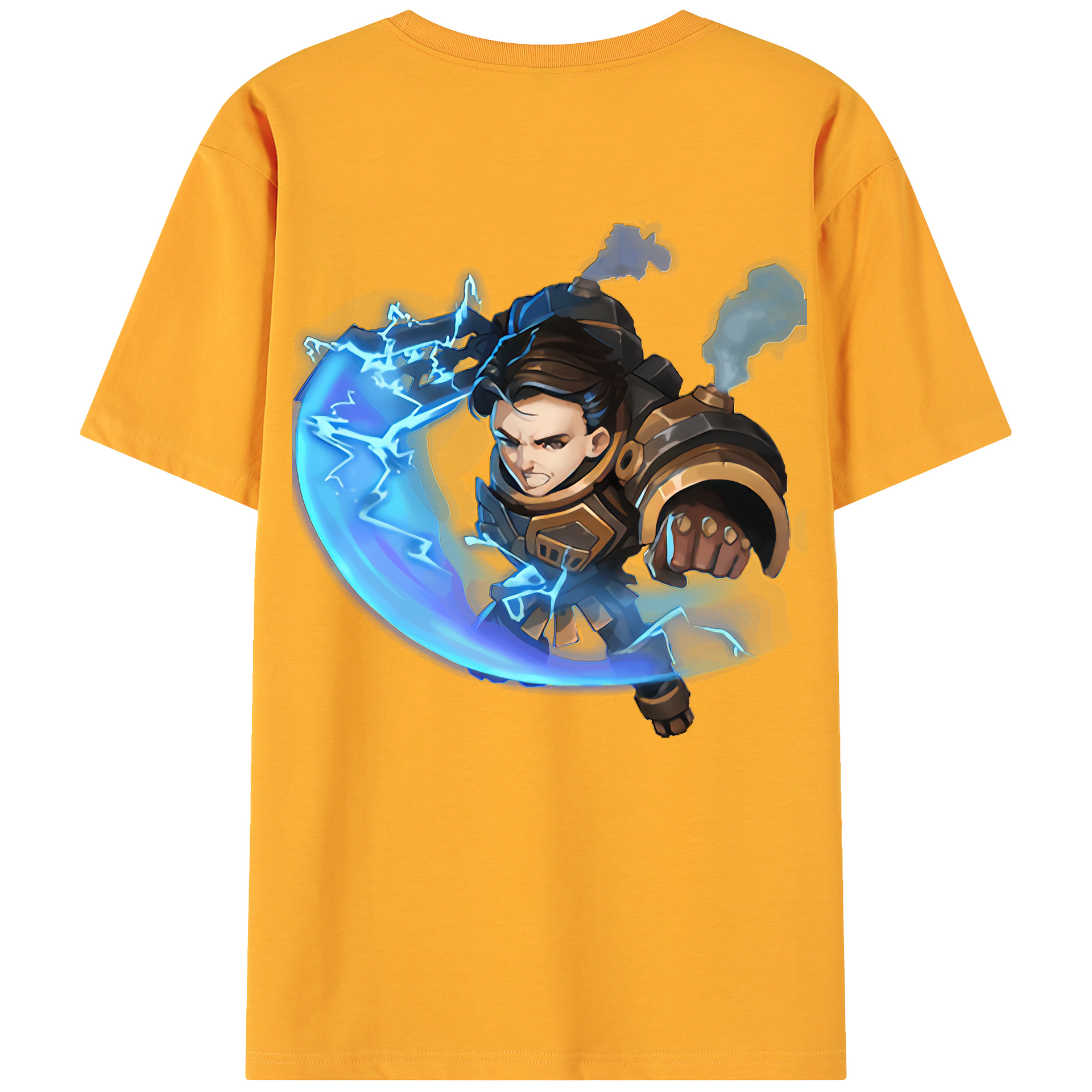 （画像用） リーグ・オブ・レジェンド League of Legends LOL 綿100％ メンズ半袖Tシャツ（バックプリント） 通気性