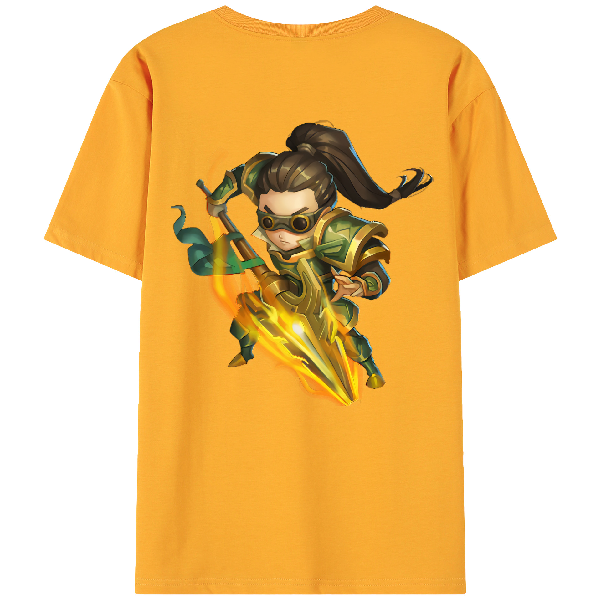 （画像用） リーグ・オブ・レジェンド League of Legends LOL 綿100％ メンズ半袖Tシャツ（バックプリント） 通気性
