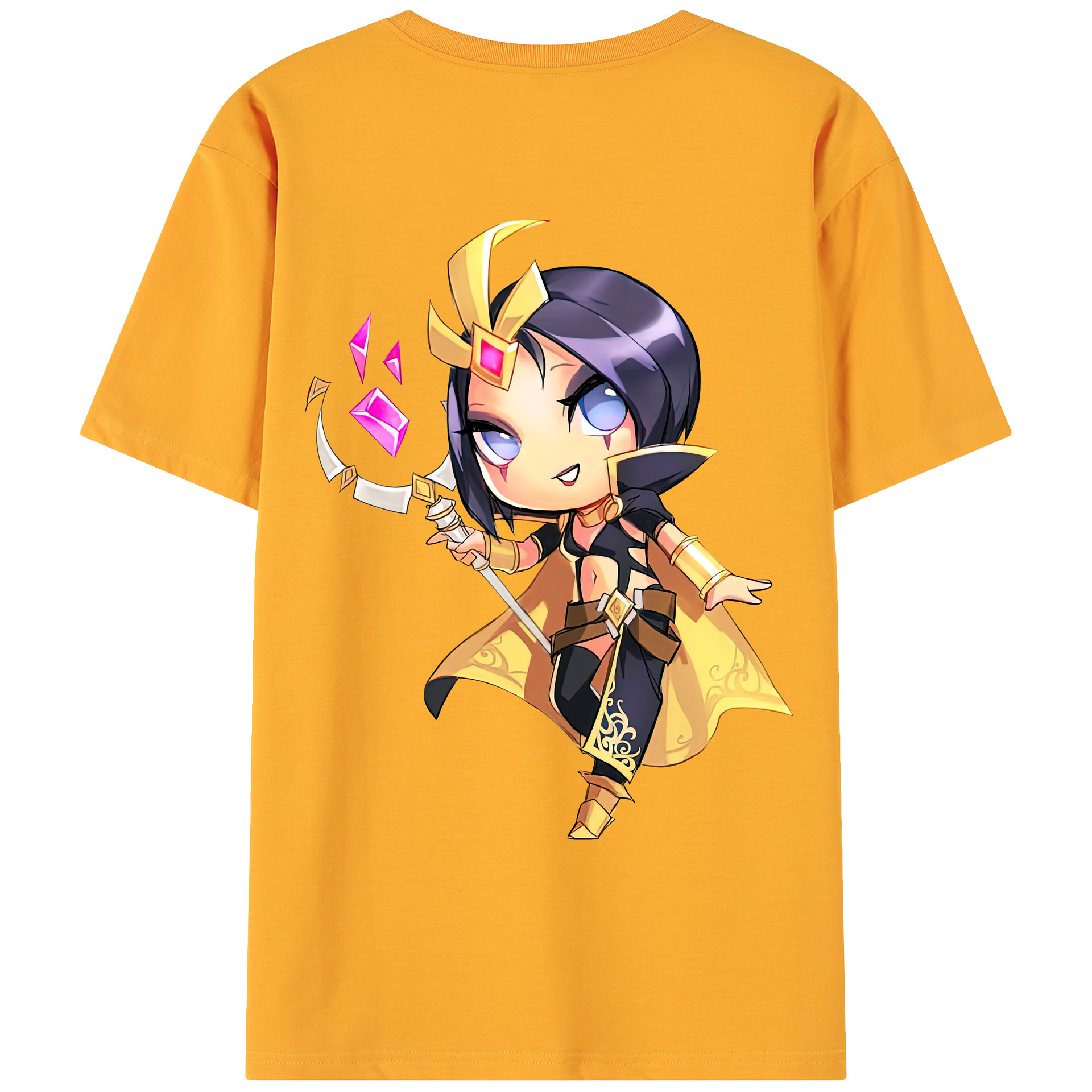 （画像用） リーグ・オブ・レジェンド League of Legends LOL 綿100％ メンズ半袖Tシャツ（バックプリント） 通気性