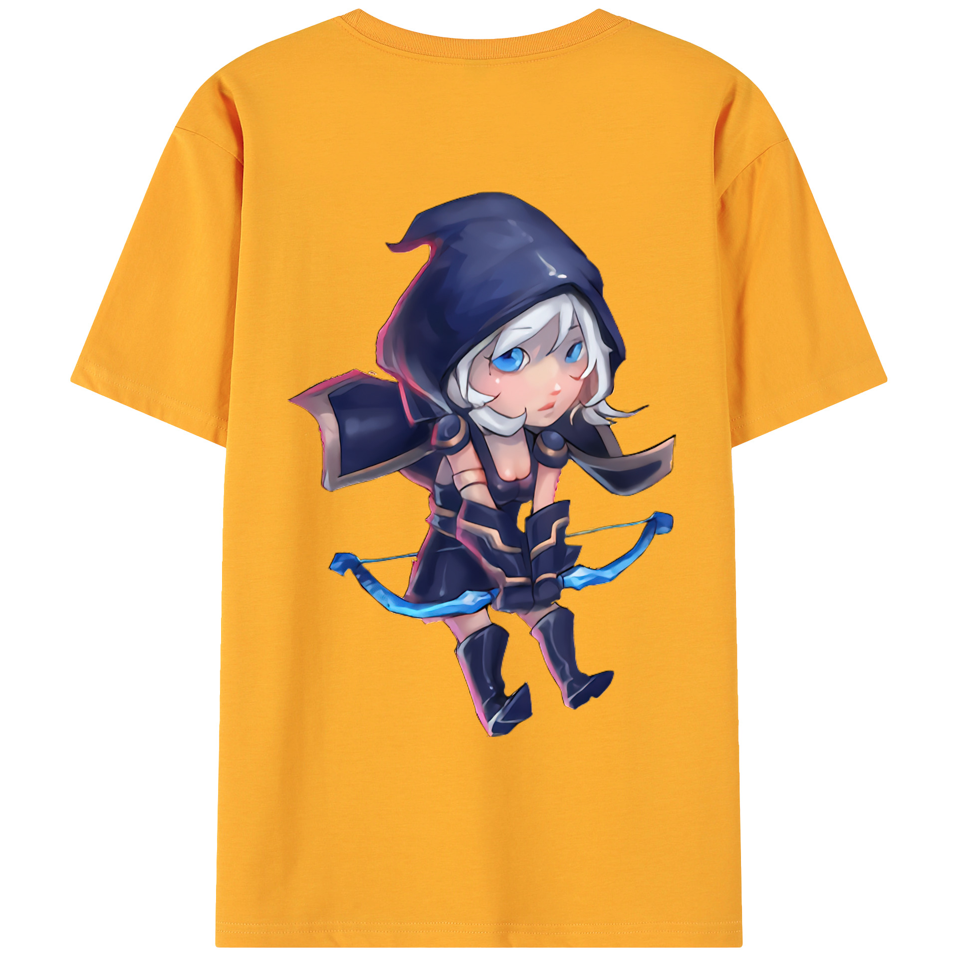 （画像用） リーグ・オブ・レジェンド League of Legends LOL 綿100％ メンズ半袖Tシャツ（バックプリント） 通気性