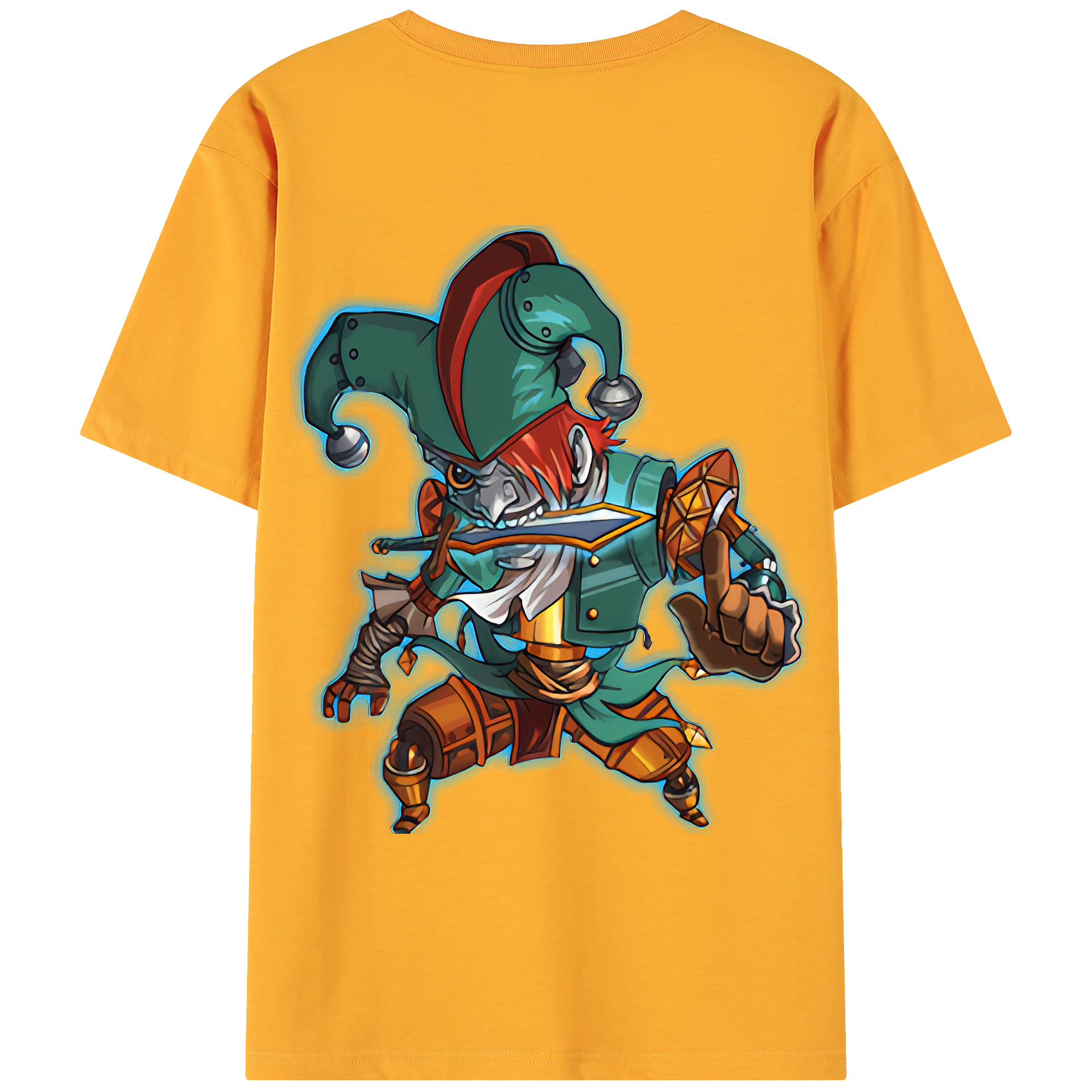 （画像用） リーグ・オブ・レジェンド League of Legends LOL 綿100％ メンズ半袖Tシャツ（バックプリント） 通気性