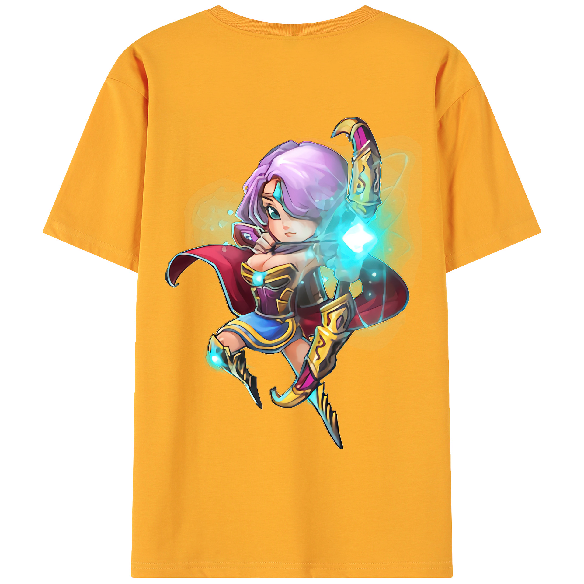 （画像用） リーグ・オブ・レジェンド League of Legends LOL 綿100％ メンズ半袖Tシャツ（バックプリント） 通気性