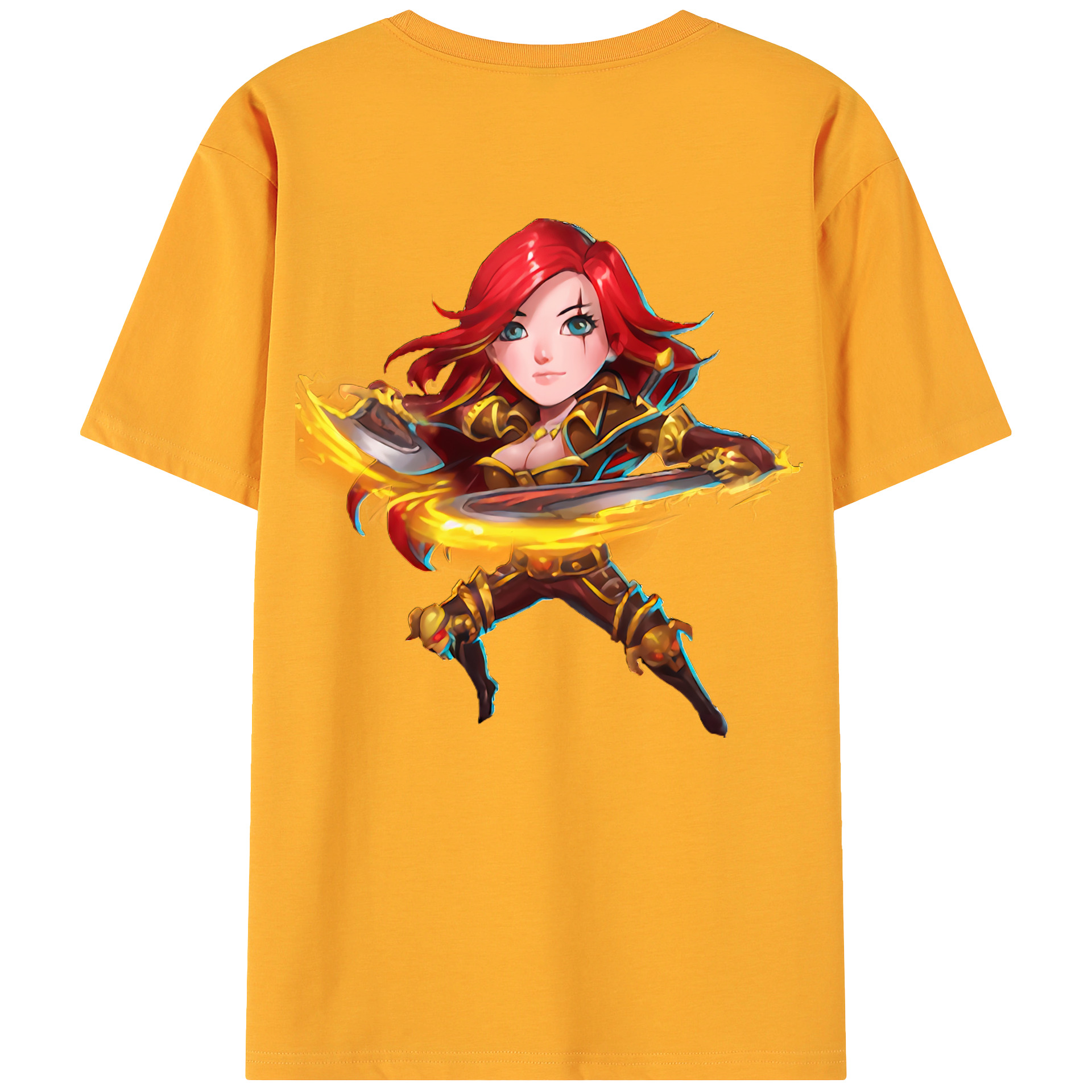 （画像用） リーグ・オブ・レジェンド League of Legends LOL 綿100％ メンズ半袖Tシャツ（バックプリント） 通気性