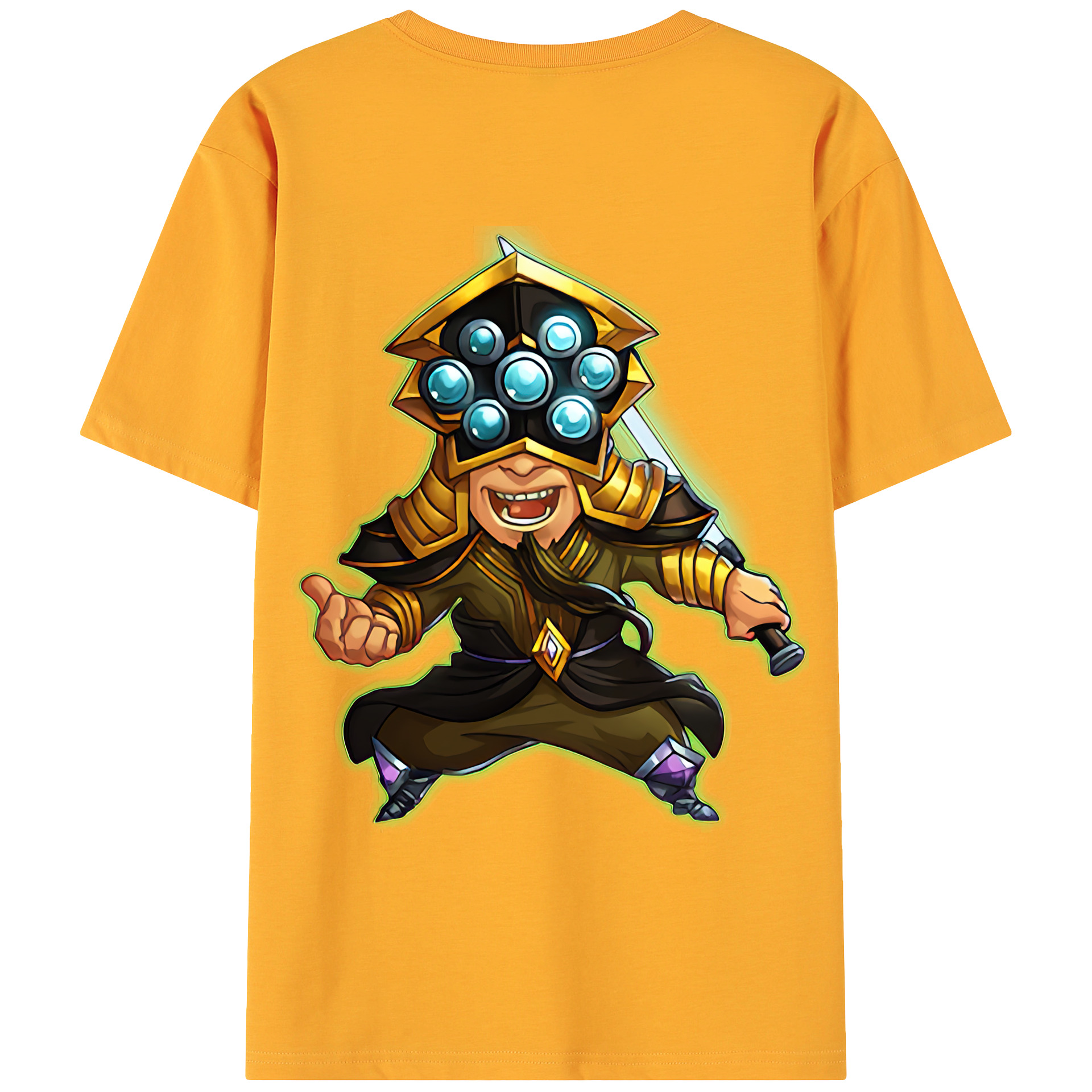 （画像用） リーグ・オブ・レジェンド League of Legends LOL 綿100％ メンズ半袖Tシャツ（バックプリント） 通気性