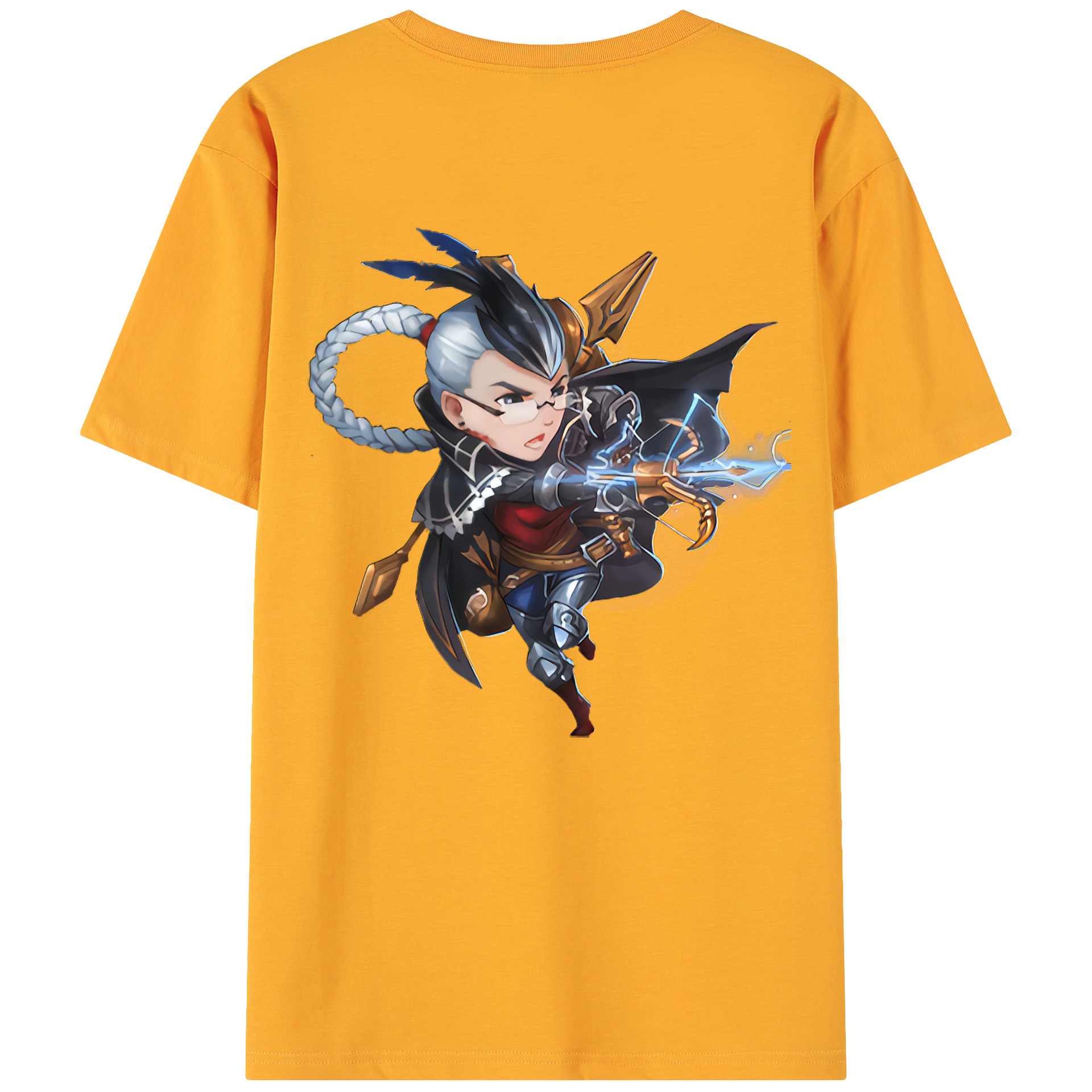 （画像用） リーグ・オブ・レジェンド League of Legends LOL 綿100％ メンズ半袖Tシャツ（バックプリント） 通気性