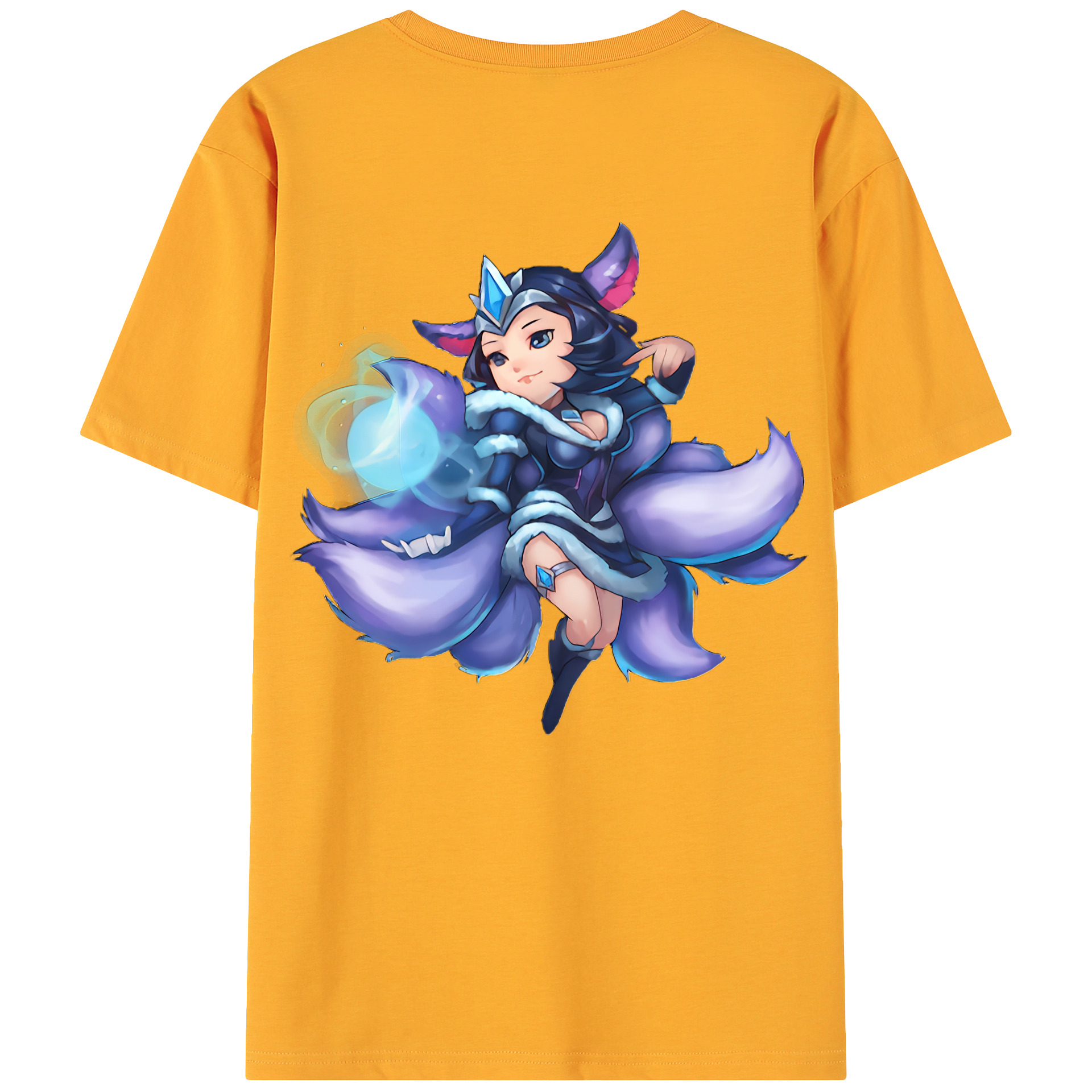 （画像用） リーグ・オブ・レジェンド League of Legends LOL 綿100％ メンズ半袖Tシャツ（バックプリント） 通気性