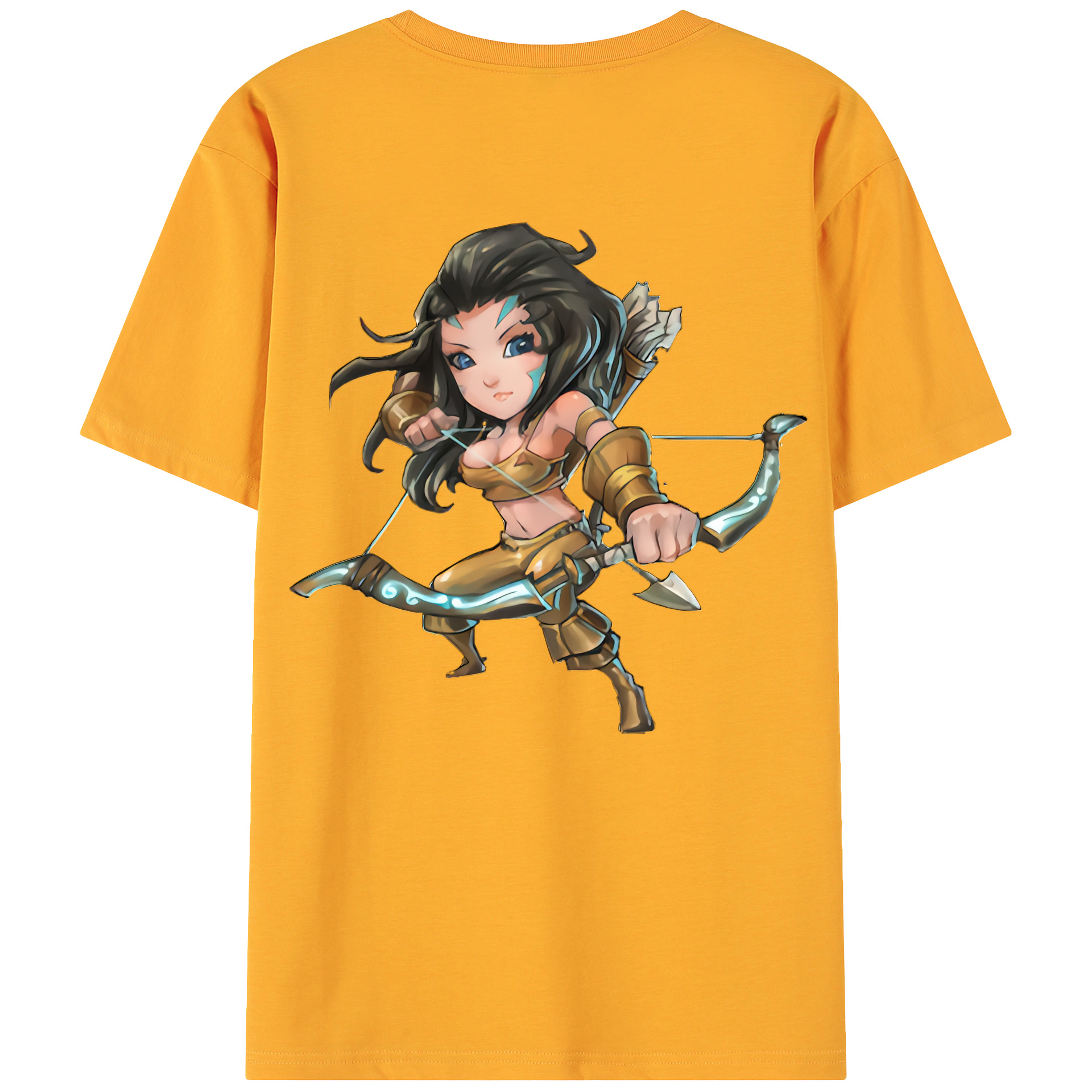 （画像用） リーグ・オブ・レジェンド League of Legends LOL 綿100％ メンズ半袖Tシャツ（バックプリント） 通気性