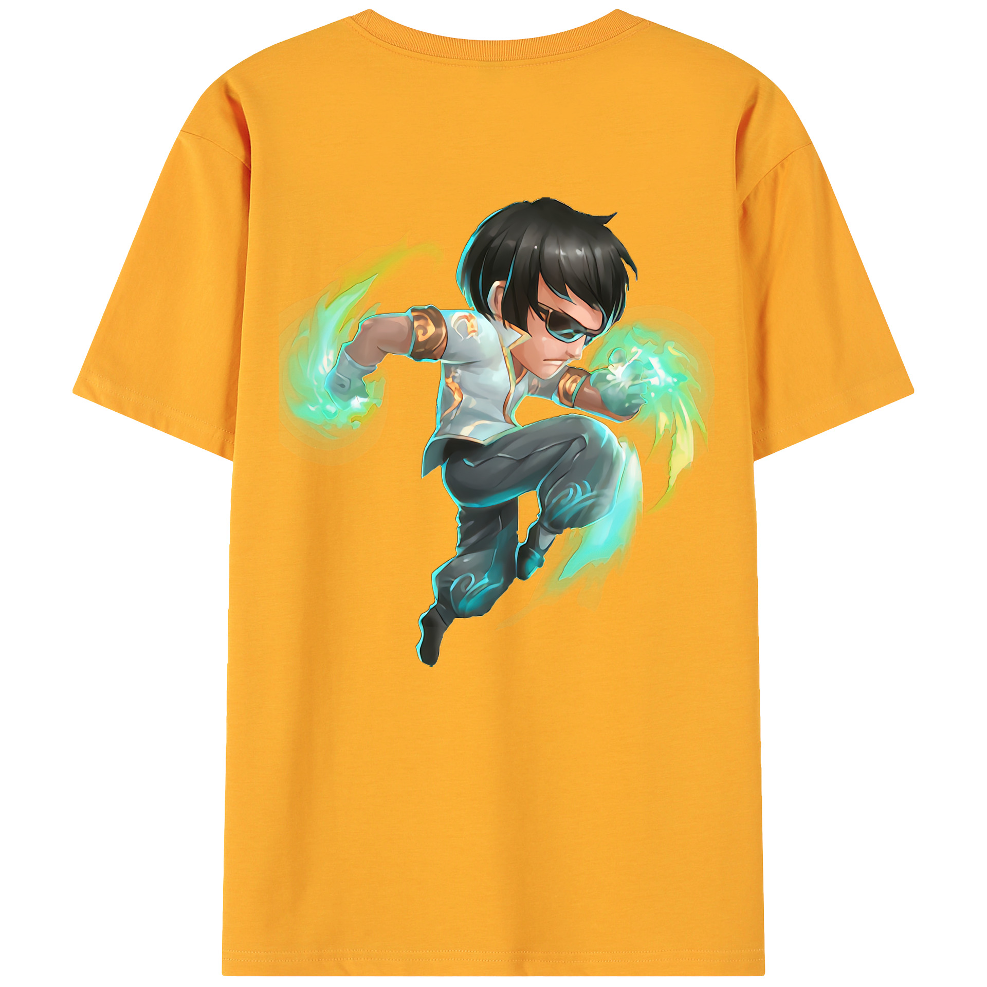 （画像用） リーグ・オブ・レジェンド League of Legends LOL 綿100％ メンズ半袖Tシャツ（バックプリント） 通気性