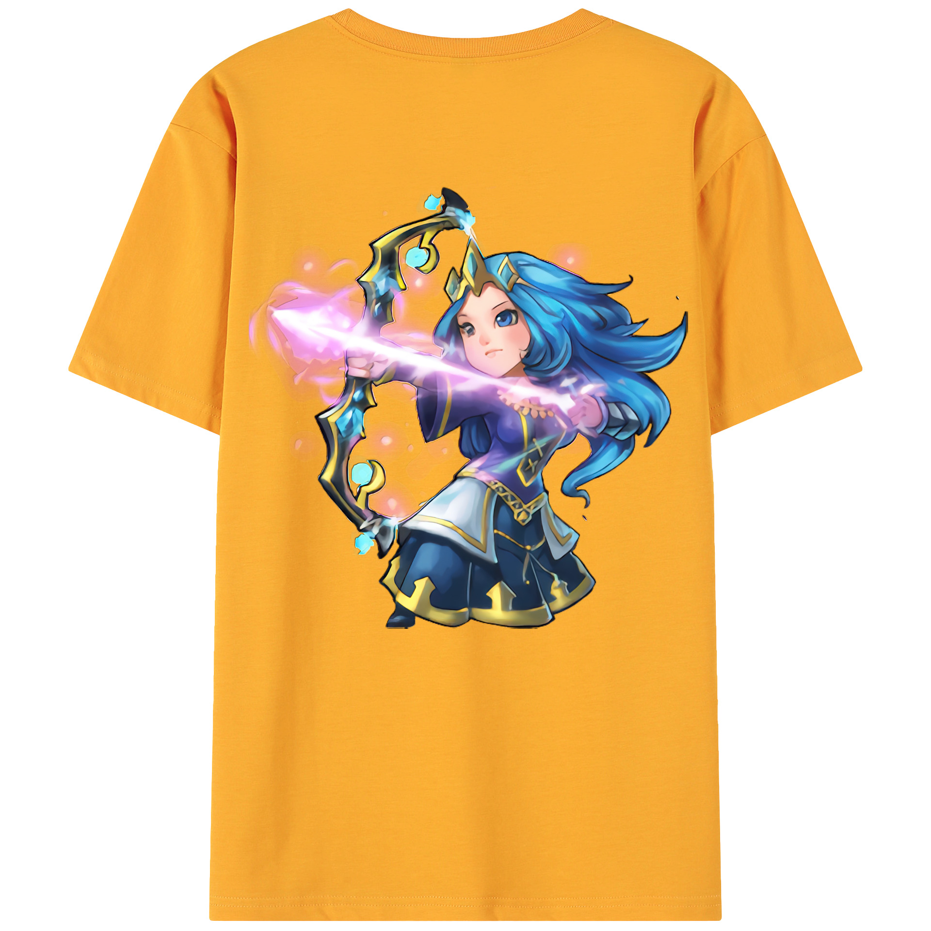 （画像用） リーグ・オブ・レジェンド League of Legends LOL 綿100％ メンズ半袖Tシャツ（バックプリント） 通気性