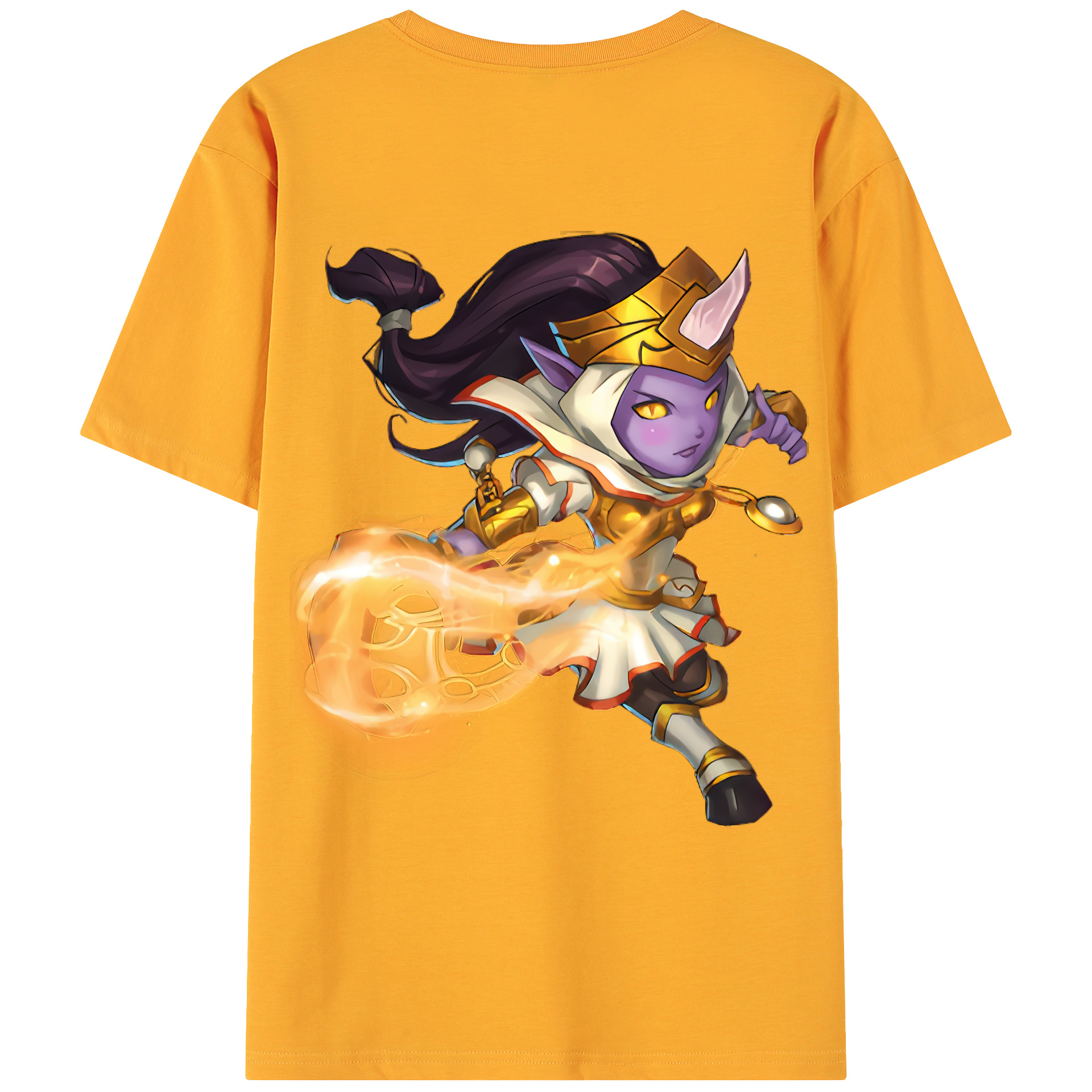 （画像用） リーグ・オブ・レジェンド League of Legends LOL 綿100％ メンズ半袖Tシャツ（バックプリント） 通気性
