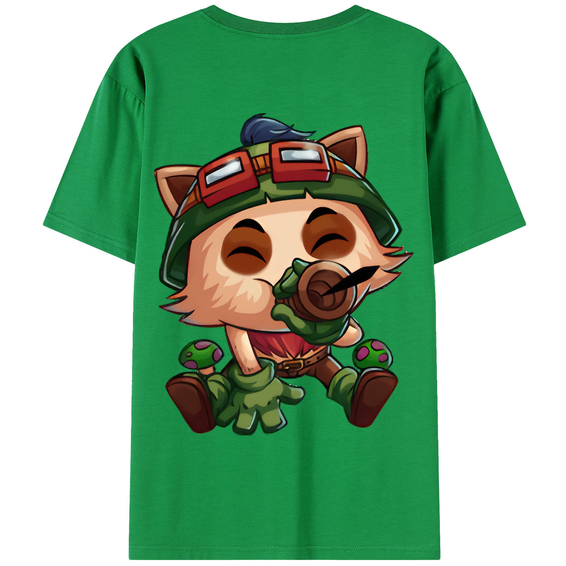 （画像用） リーグ・オブ・レジェンド League of Legends LOL 綿100％ メンズ半袖Tシャツ（バックプリント） 通気性