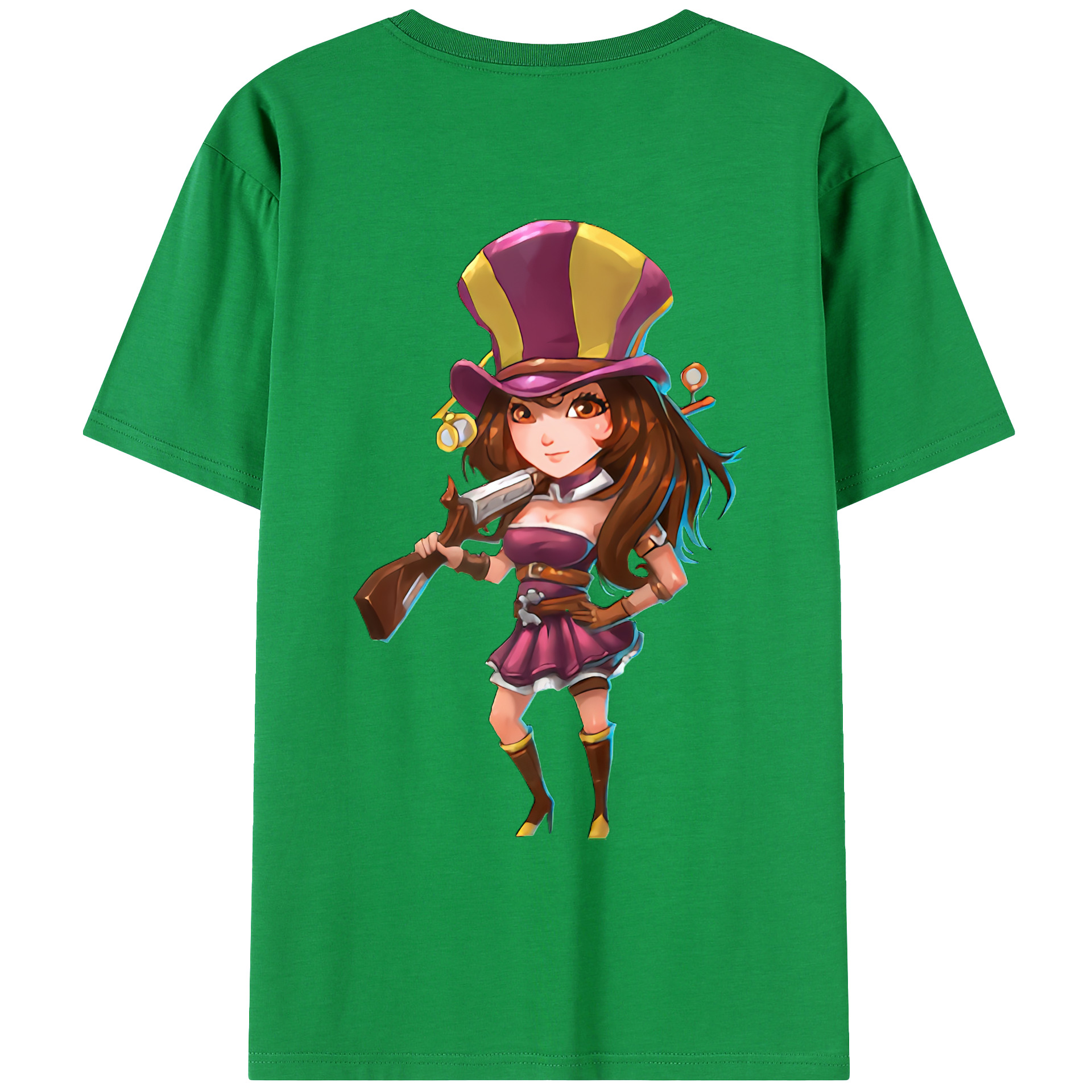 （画像用） リーグ・オブ・レジェンド League of Legends LOL 綿100％ メンズ半袖Tシャツ（バックプリント） 通気性