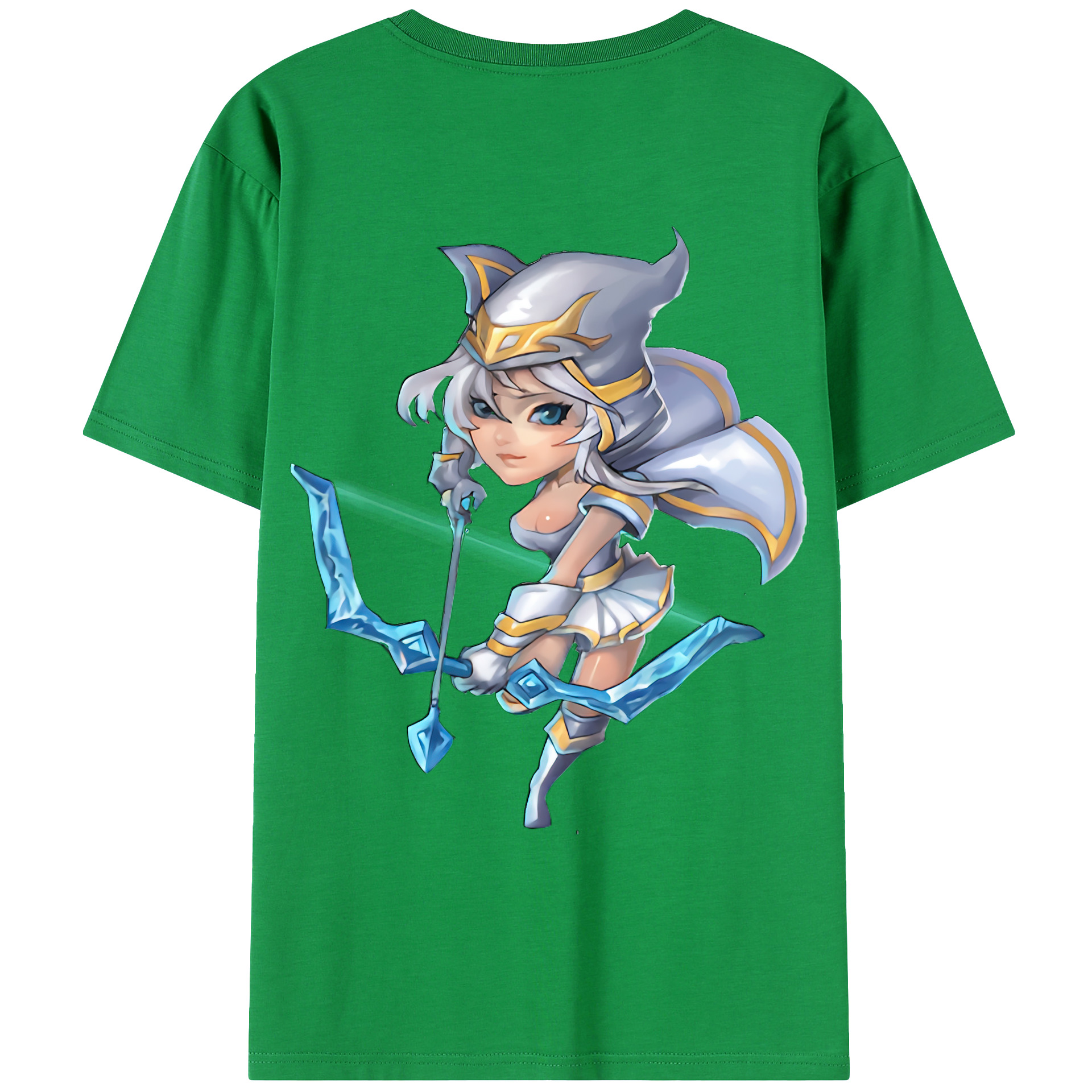 （画像用） リーグ・オブ・レジェンド League of Legends LOL 綿100％ メンズ半袖Tシャツ（バックプリント） 通気性