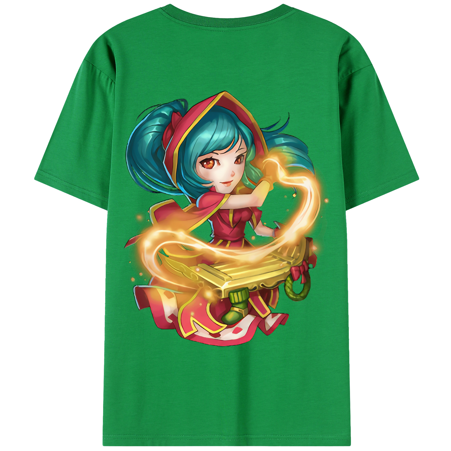 （画像用） リーグ・オブ・レジェンド League of Legends LOL 綿100％ メンズ半袖Tシャツ（バックプリント） 通気性