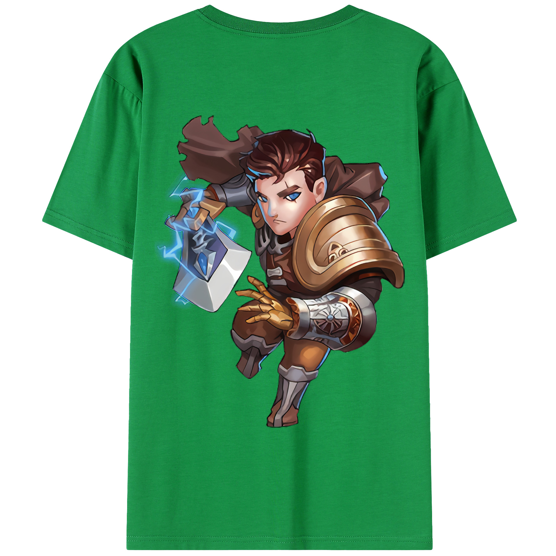 （画像用） リーグ・オブ・レジェンド League of Legends LOL 綿100％ メンズ半袖Tシャツ（バックプリント） 通気性