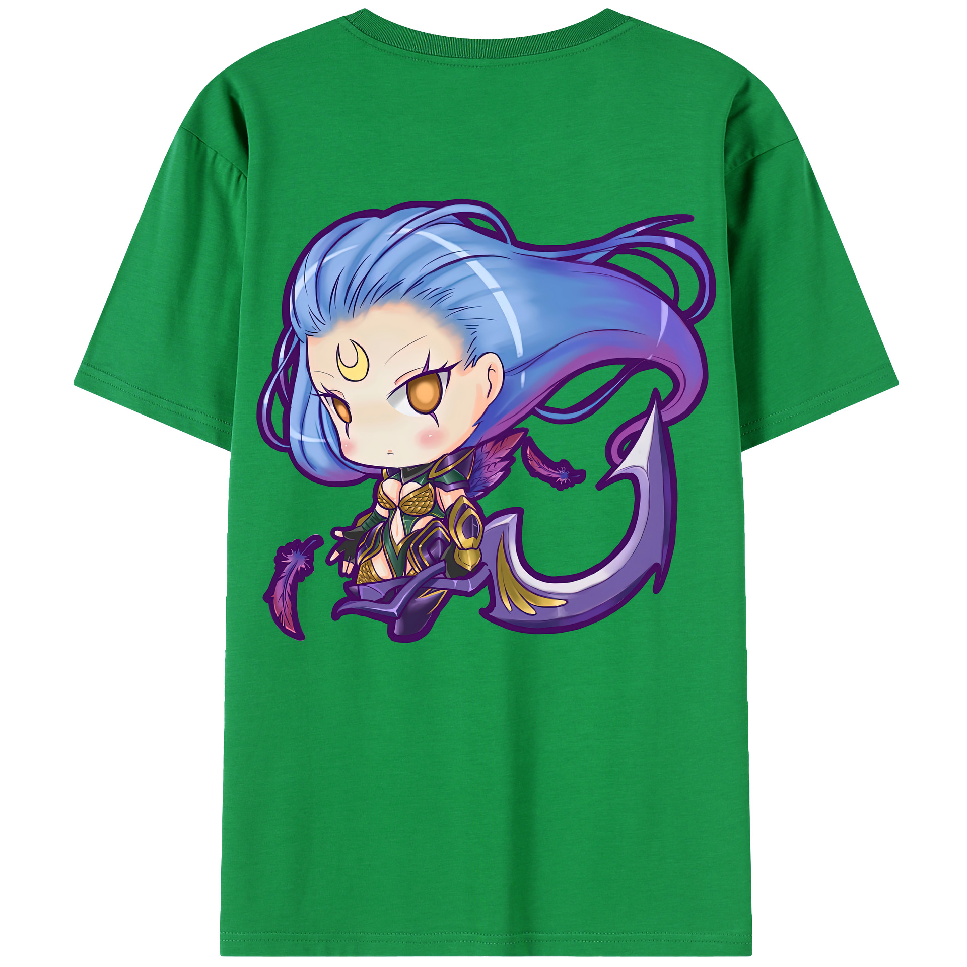 （画像用） リーグ・オブ・レジェンド League of Legends LOL 綿100％ メンズ半袖Tシャツ（バックプリント） 通気性