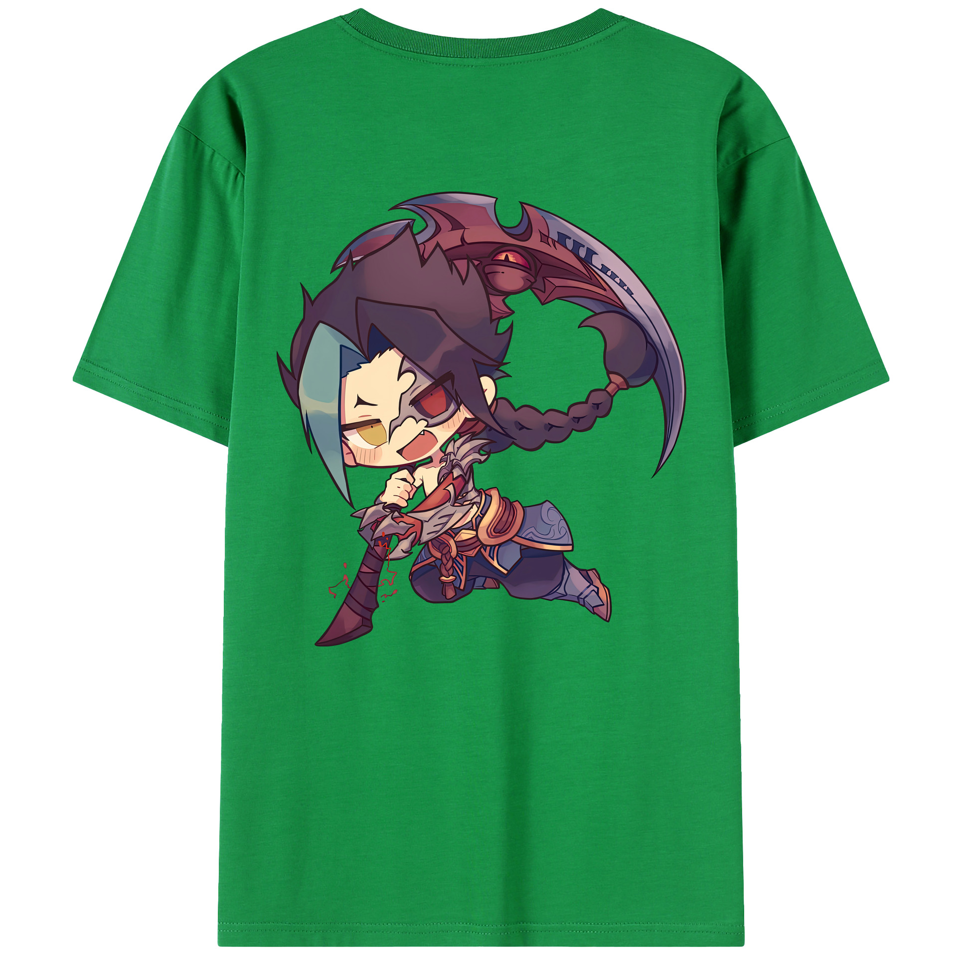 （画像用） リーグ・オブ・レジェンド League of Legends LOL 綿100％ メンズ半袖Tシャツ（バックプリント） 通気性