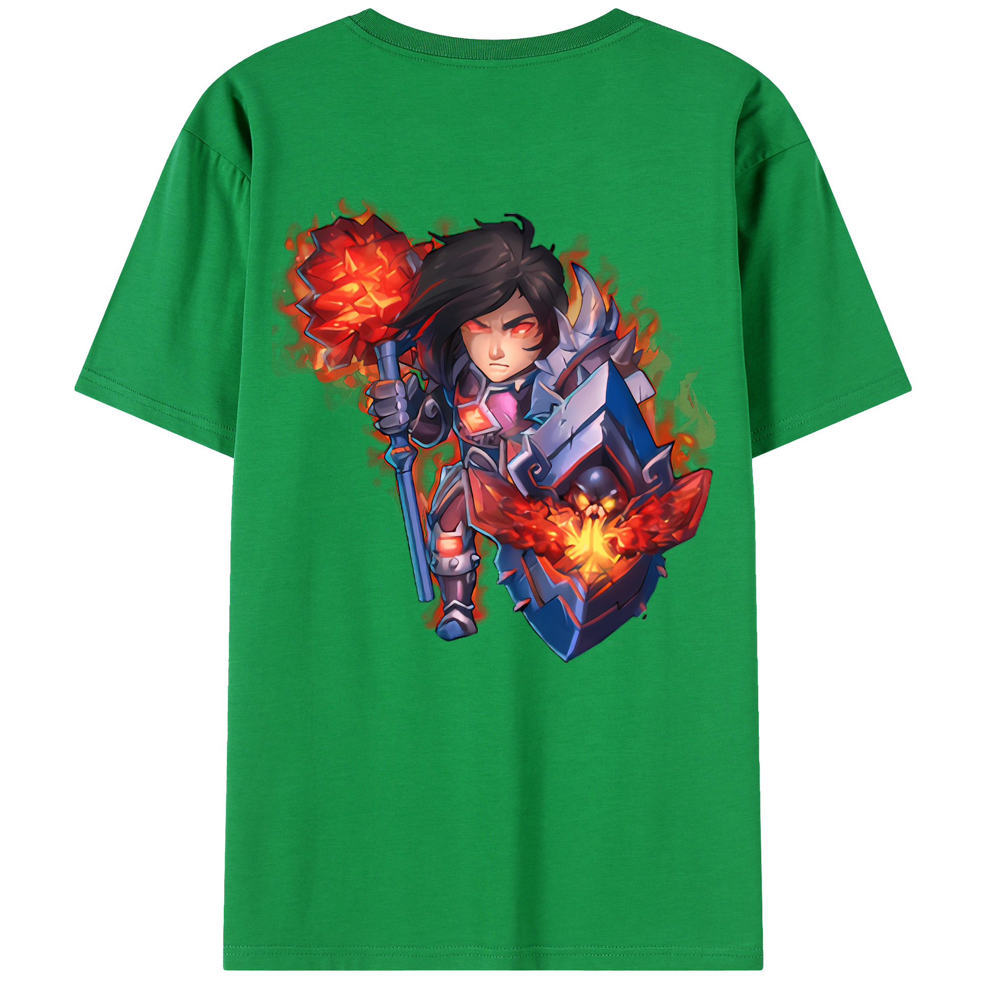 （画像用） リーグ・オブ・レジェンド League of Legends LOL 綿100％ メンズ半袖Tシャツ（バックプリント） 通気性