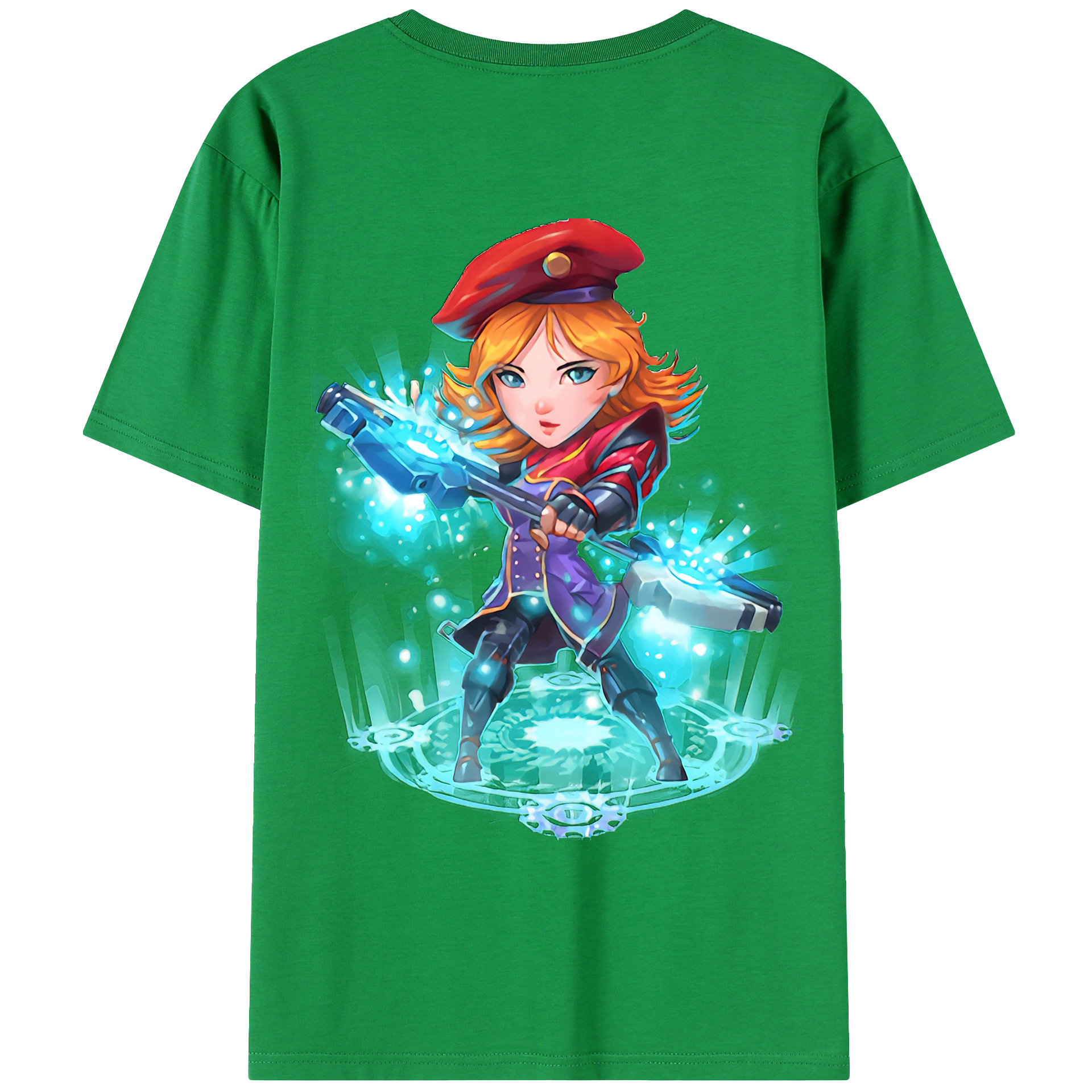 （画像用） リーグ・オブ・レジェンド League of Legends LOL 綿100％ メンズ半袖Tシャツ（バックプリント） 通気性