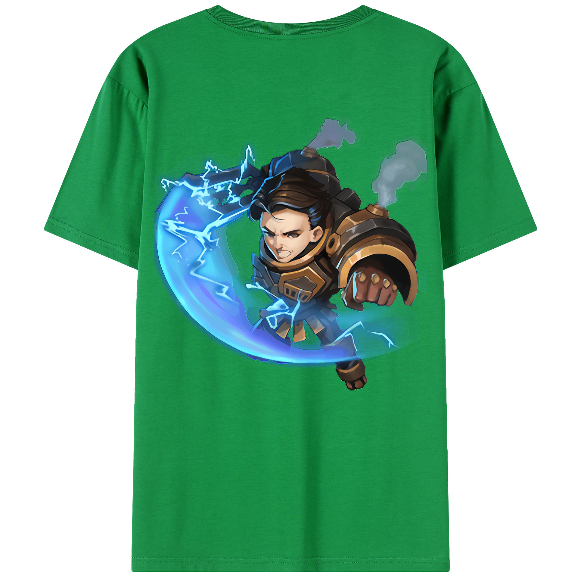 （画像用） リーグ・オブ・レジェンド League of Legends LOL 綿100％ メンズ半袖Tシャツ（バックプリント） 通気性