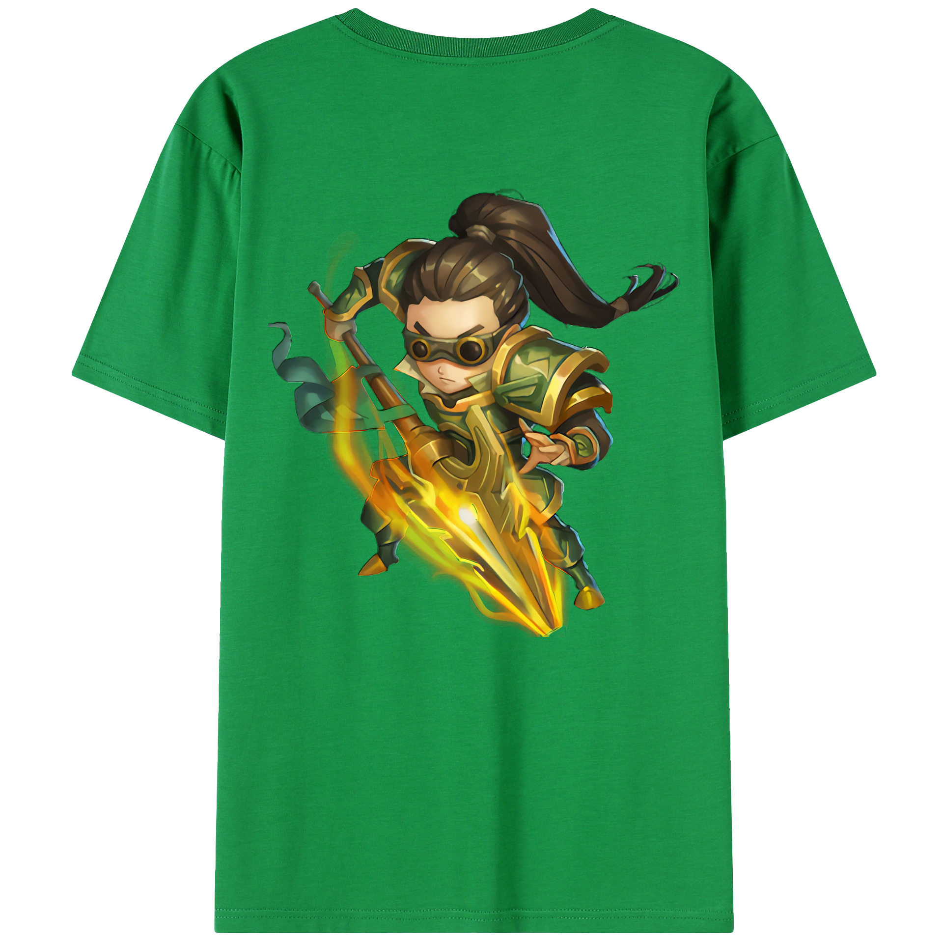 （画像用） リーグ・オブ・レジェンド League of Legends LOL 綿100％ メンズ半袖Tシャツ（バックプリント） 通気性