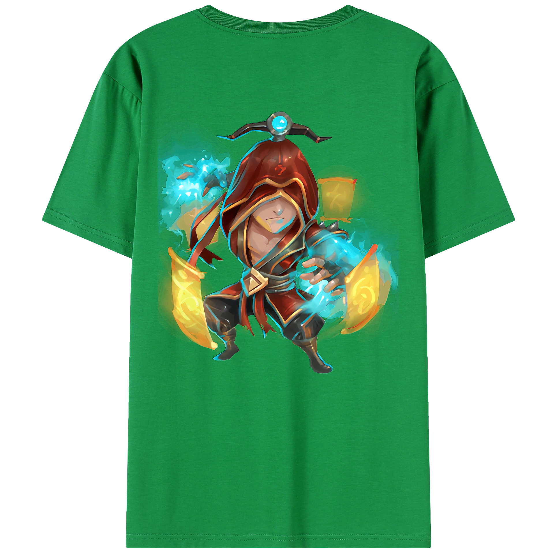 （画像用） リーグ・オブ・レジェンド League of Legends LOL 綿100％ メンズ半袖Tシャツ（バックプリント） 通気性