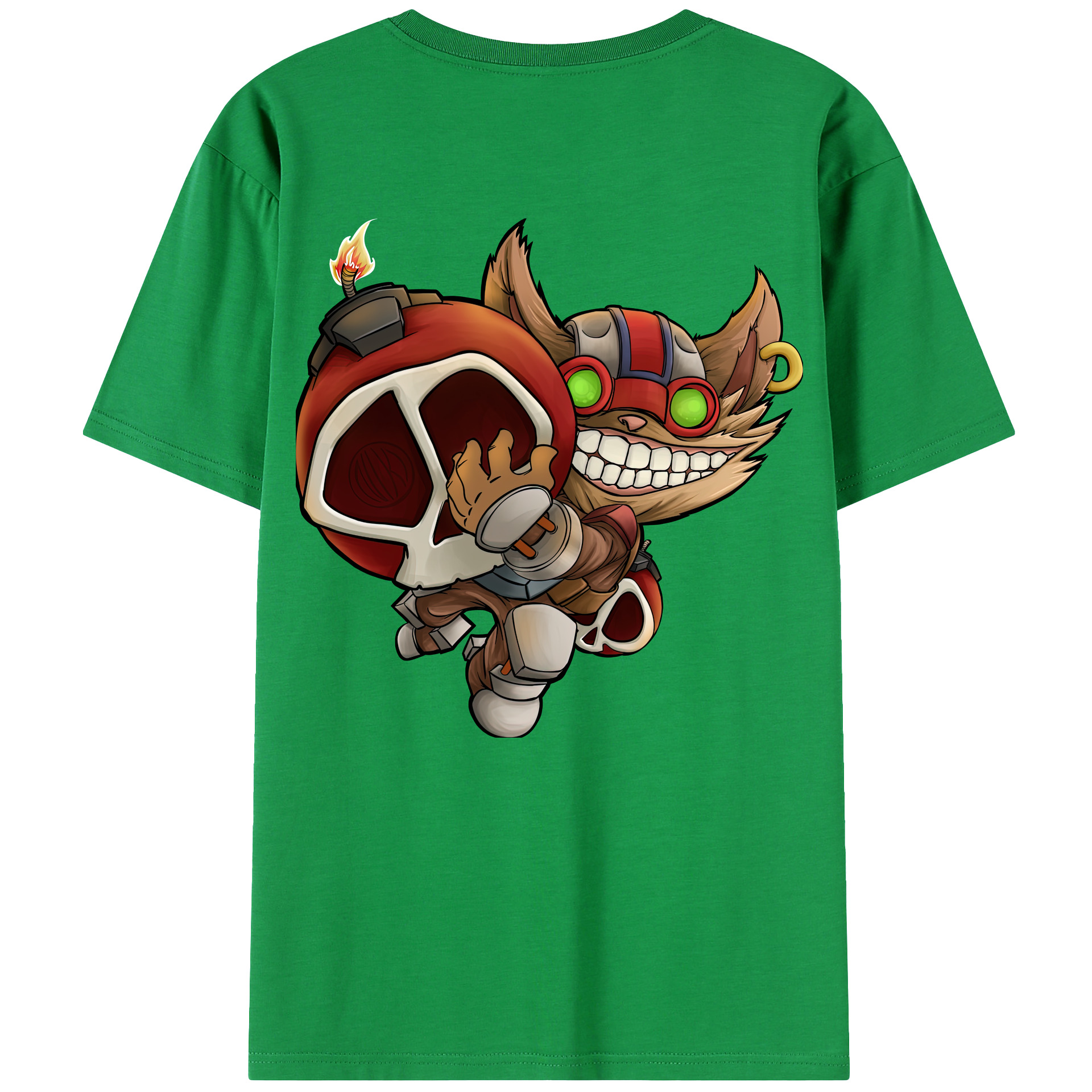 （画像用） リーグ・オブ・レジェンド League of Legends LOL 綿100％ メンズ半袖Tシャツ（バックプリント） 通気性