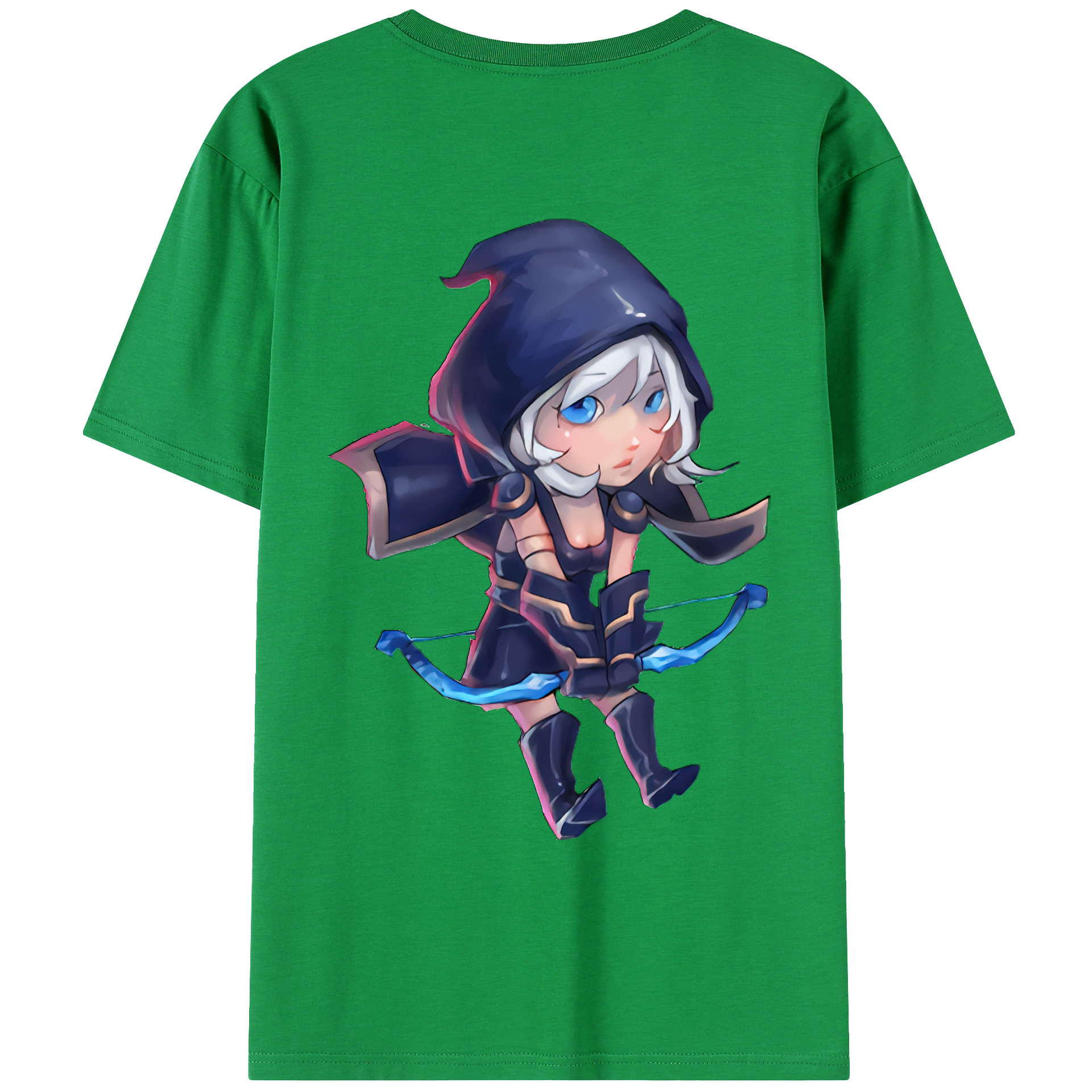 （画像用） リーグ・オブ・レジェンド League of Legends LOL 綿100％ メンズ半袖Tシャツ（バックプリント） 通気性